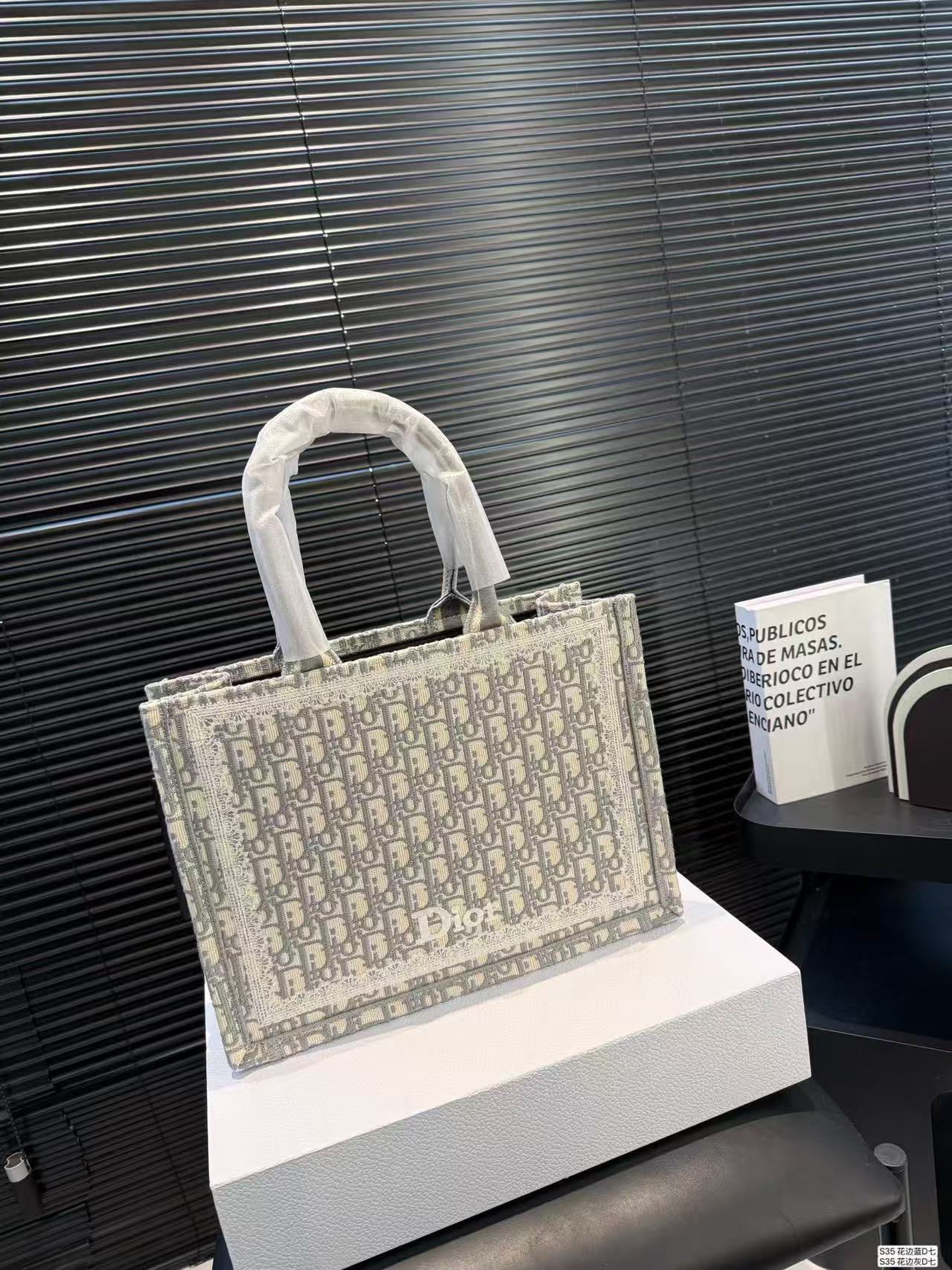 DIOR ジャカード トートバッグ【50％割引+送料無料】