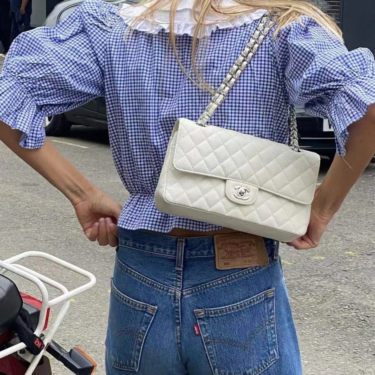 CHANE1 ミラー+ウォーターボトル+チェーンバッグ 3点セット【50％割引+送料無料】