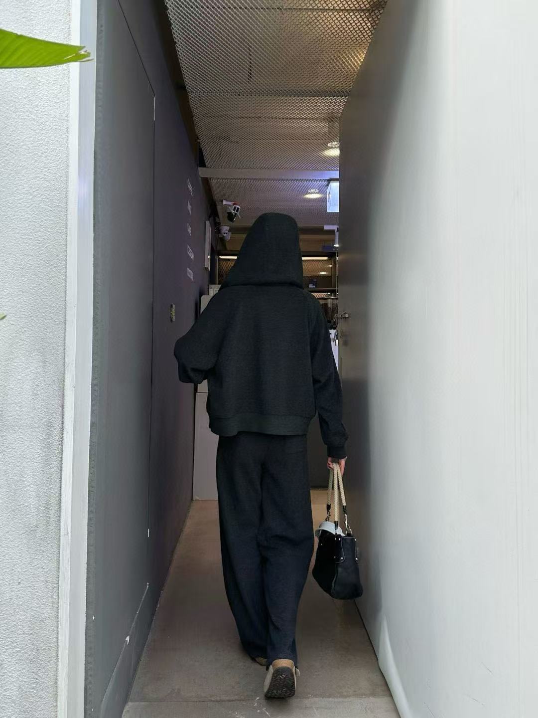 L0WEW フード付き刺繍ジップアップジャケット + パンツ ツーピースセット【50％割引+送料無料】