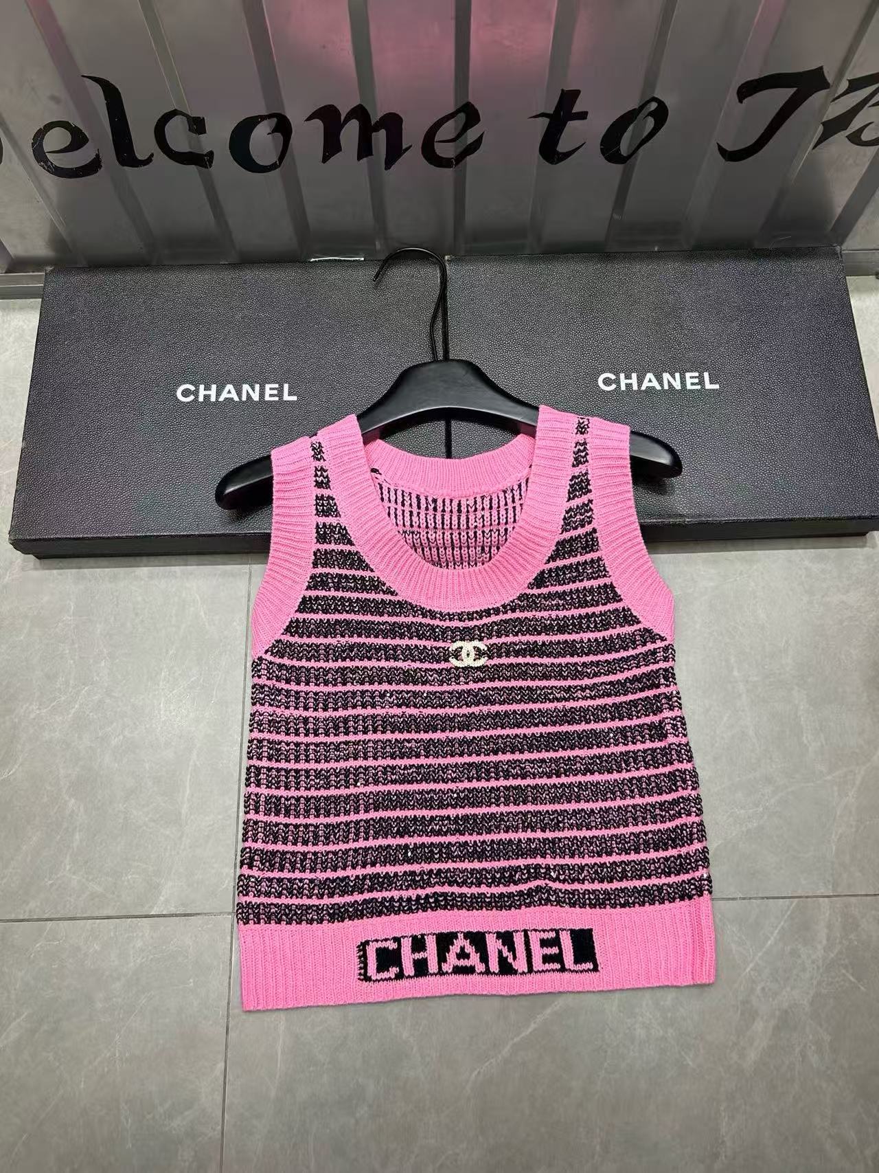 CHANE1 ダブルCレターウールベスト【50％割引+送料無料】