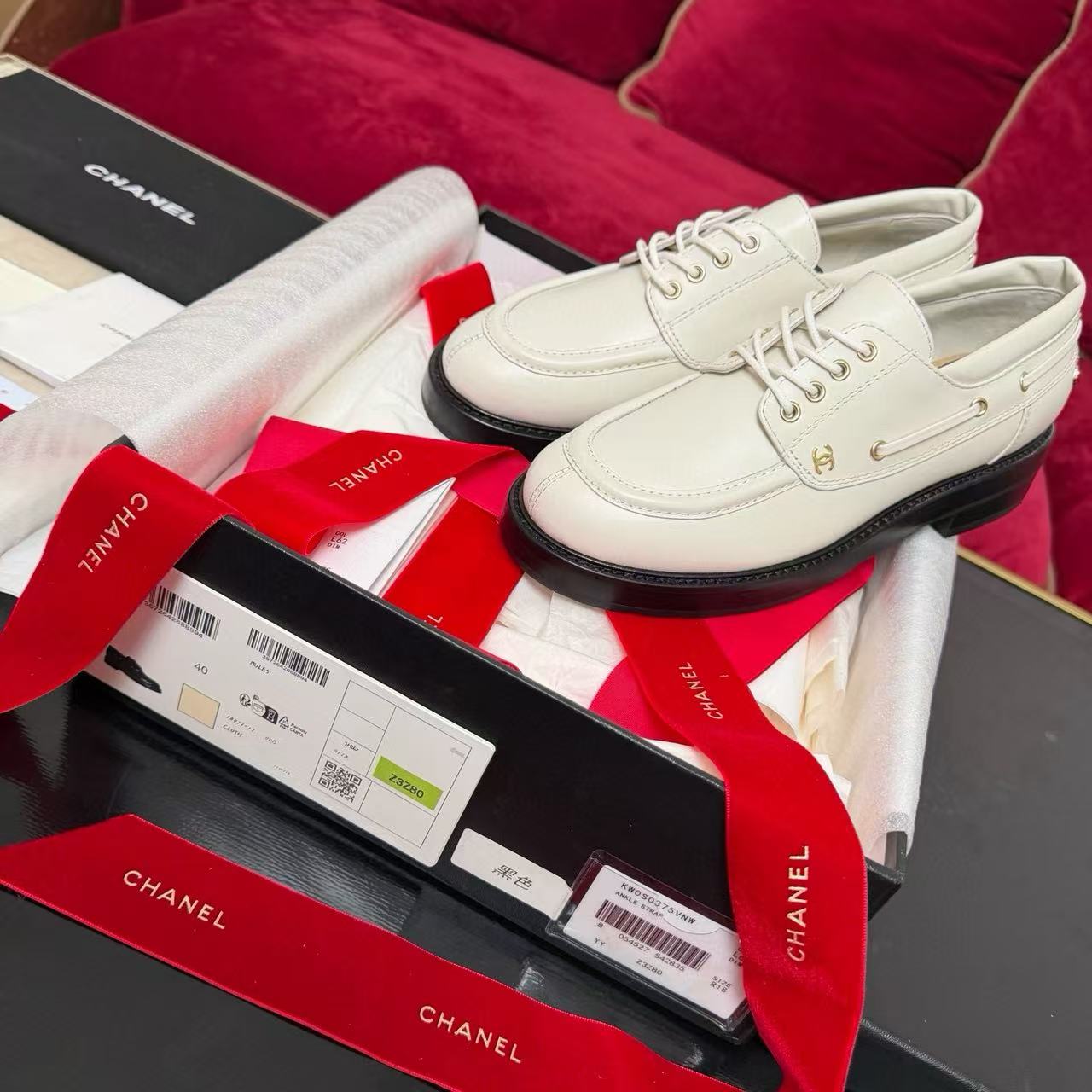 CHANE1高品質シンプルダブルCレザーローファー【50％割引+送料無料】