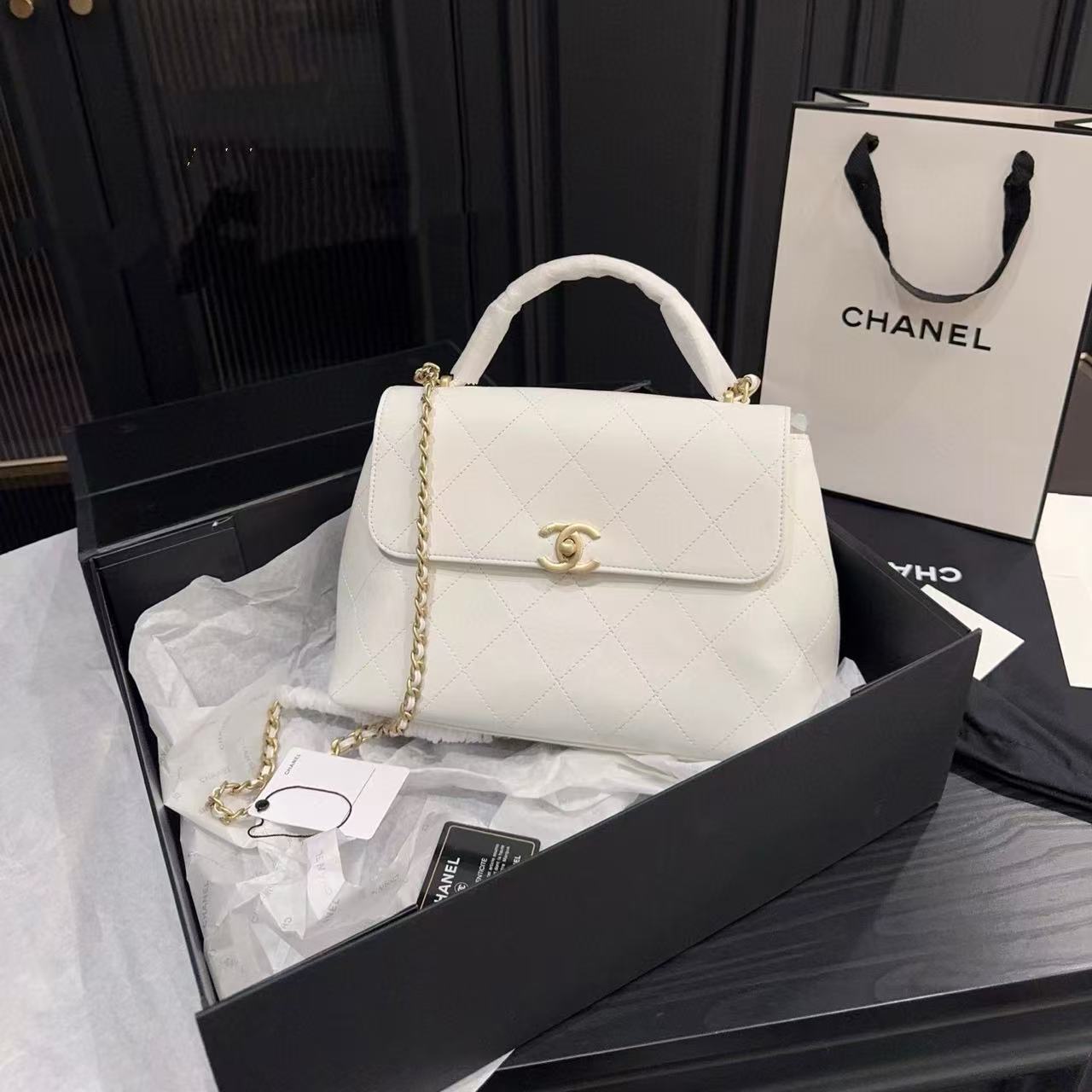 CHANE1 チェーンフラップハンドバッグ【50％割引+送料無料】