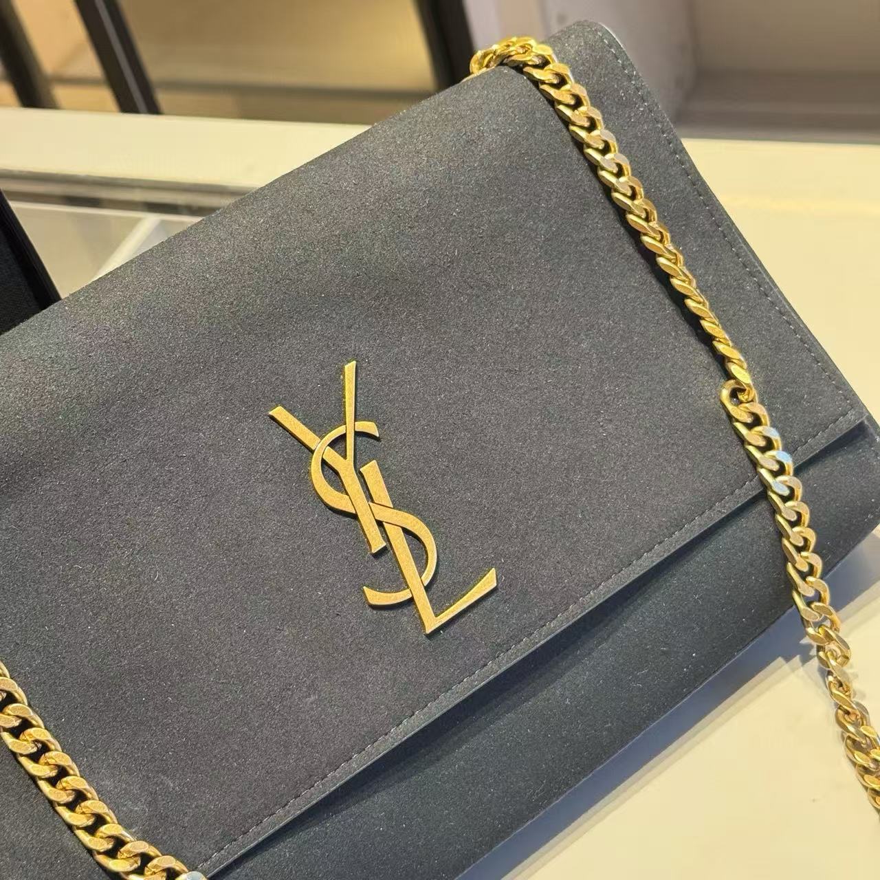 YSL ディアスキン チェーン ショルダー/クロスボディバッグ【50％割引+送料無料】