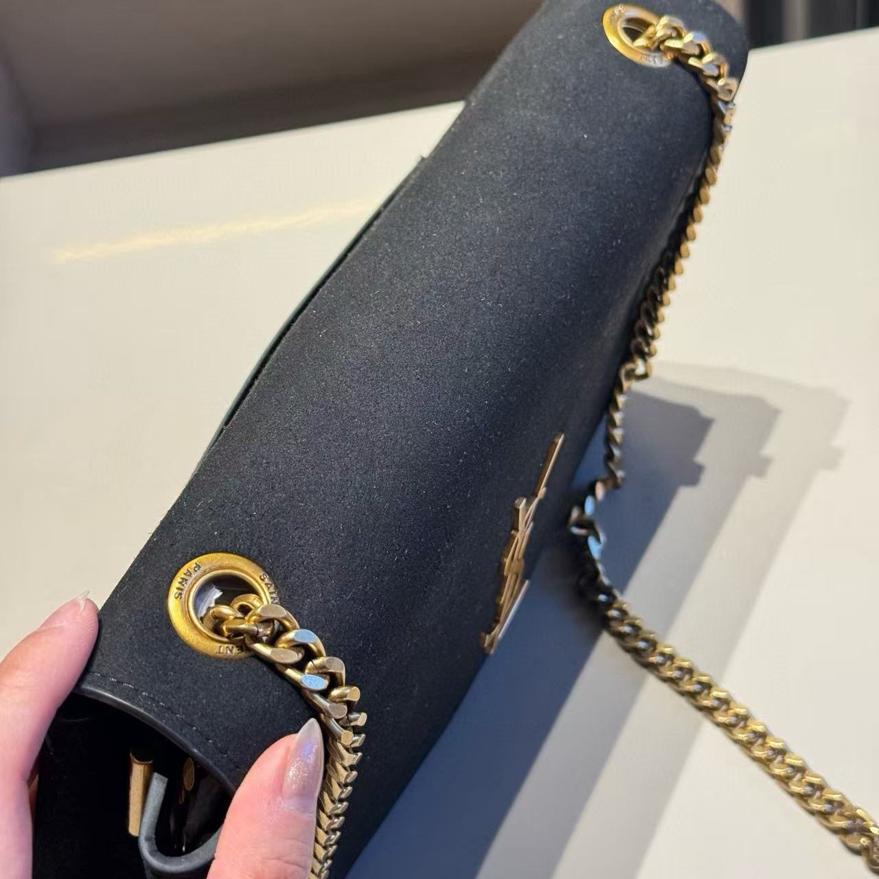 YSL ディアスキン チェーン ショルダー/クロスボディバッグ【50％割引+送料無料】