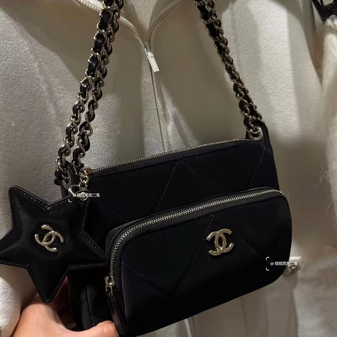 CHANE1 ベルベットディアスキンチェーンバッグ【50％割引+送料無料】