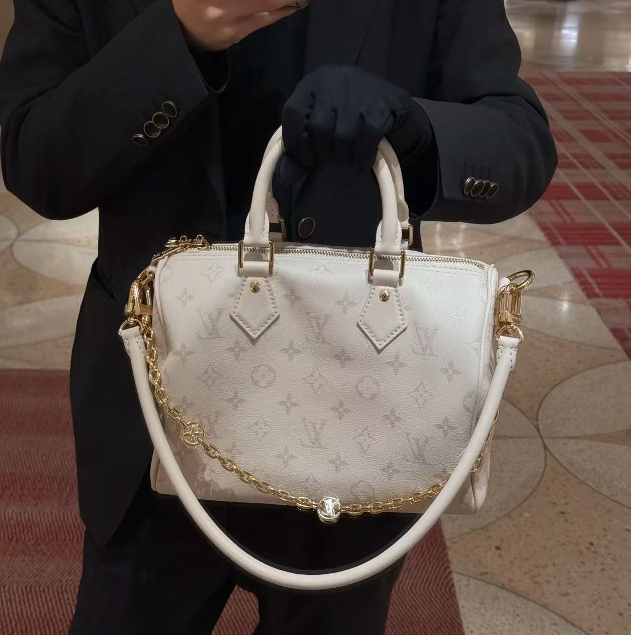 LVプリントチェーンハンドバッグ【50％割引+送料無料】