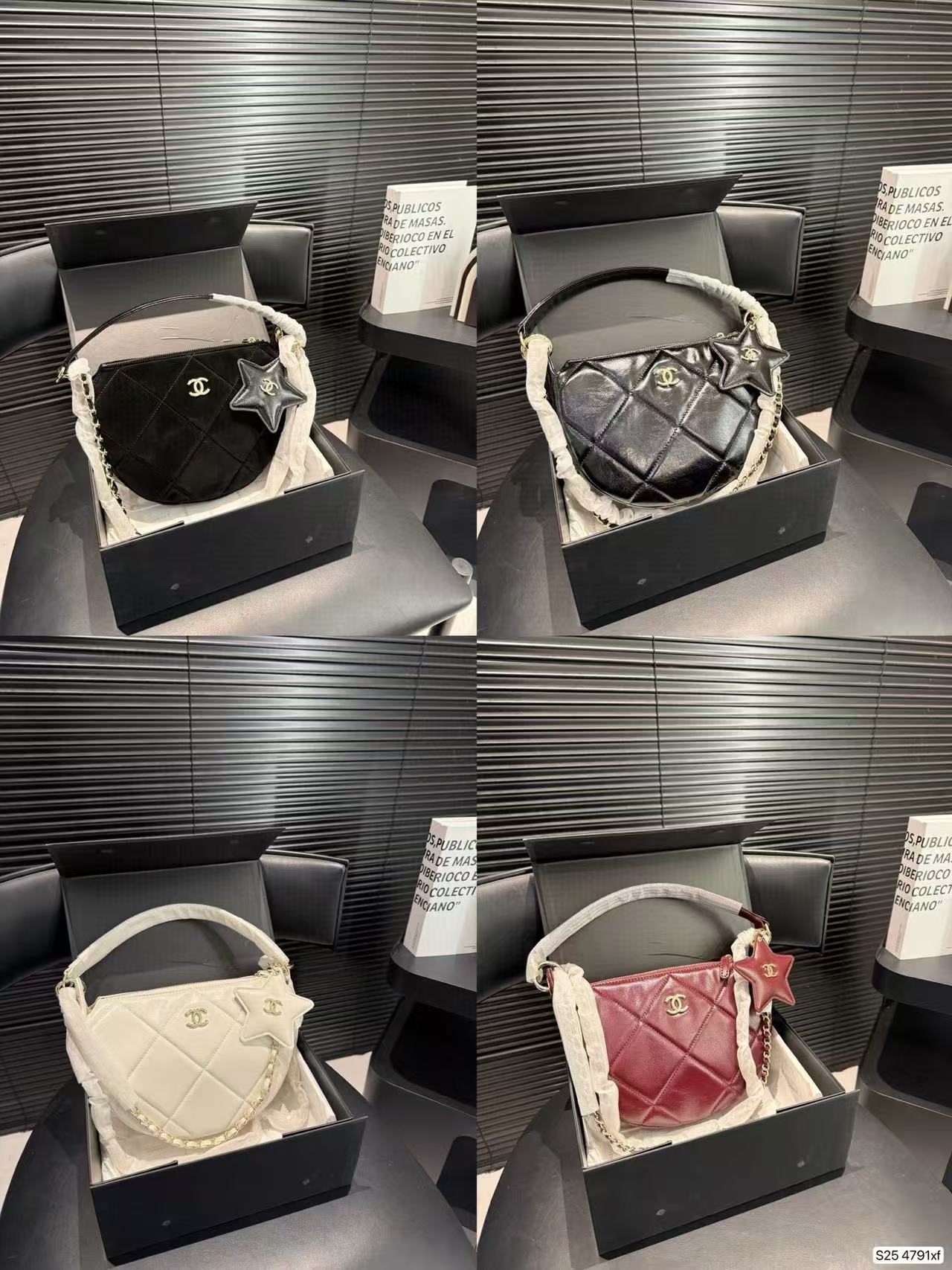 CHANE1 五芒星 ハーフサークルバッグ【50％割引+送料無料】