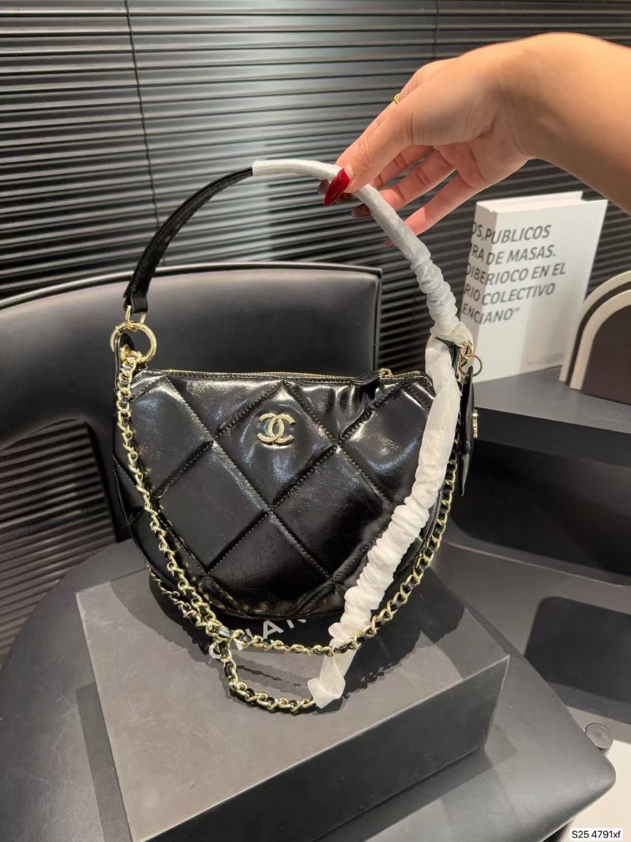 CHANE1 五芒星 ハーフサークルバッグ【50％割引+送料無料】