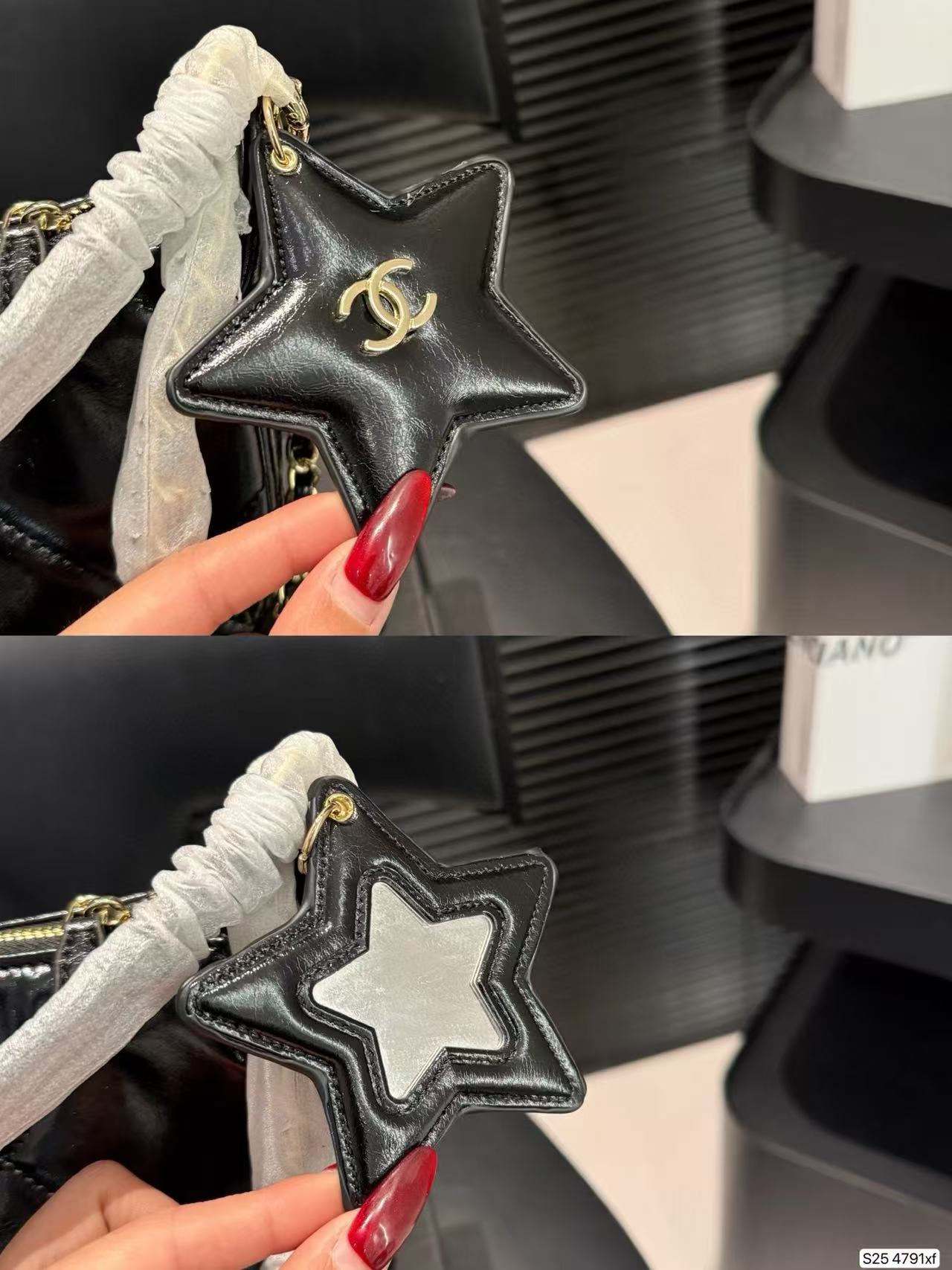 CHANE1 五芒星 ハーフサークルバッグ【50％割引+送料無料】