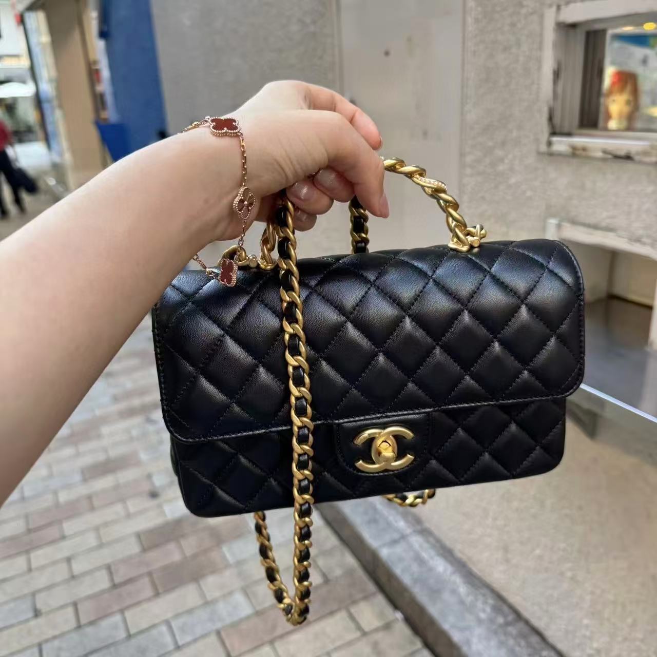 CHANE1 シンプルチェーンハンドバッグ【50％割引+送料無料】