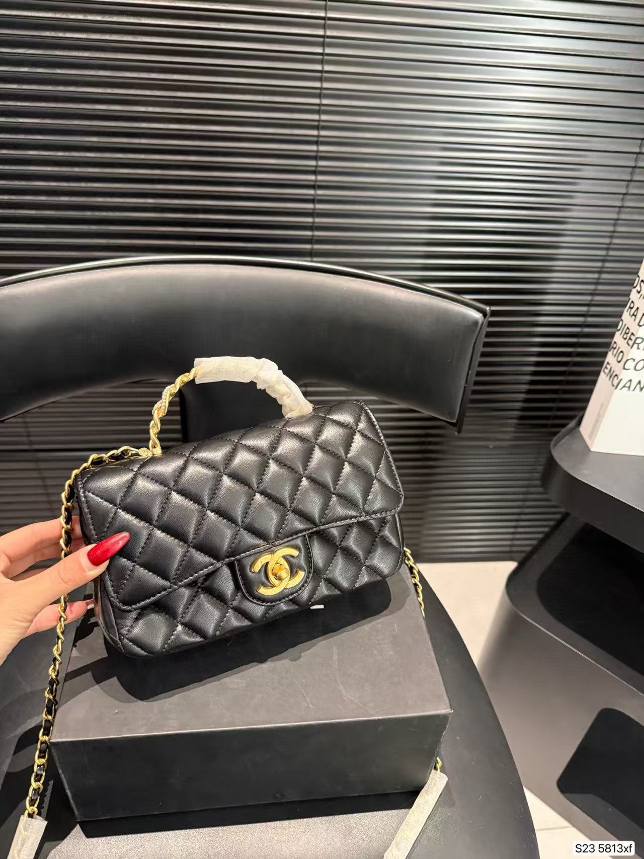 CHANE1 シンプルチェーンハンドバッグ【50％割引+送料無料】