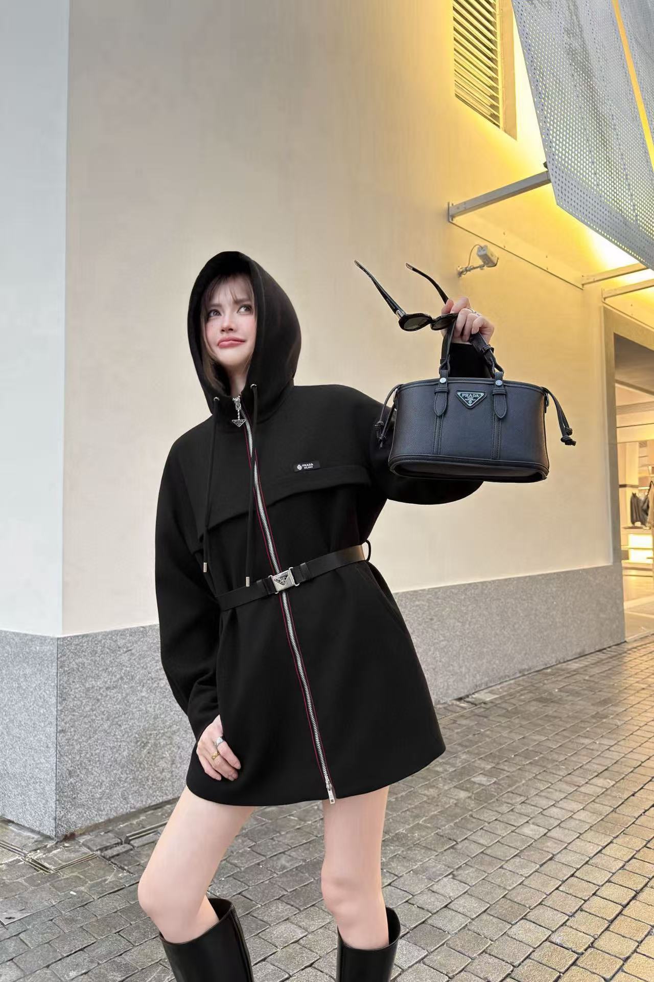 PR4DA シンプルフード付きウールコート【50％割引+送料無料】