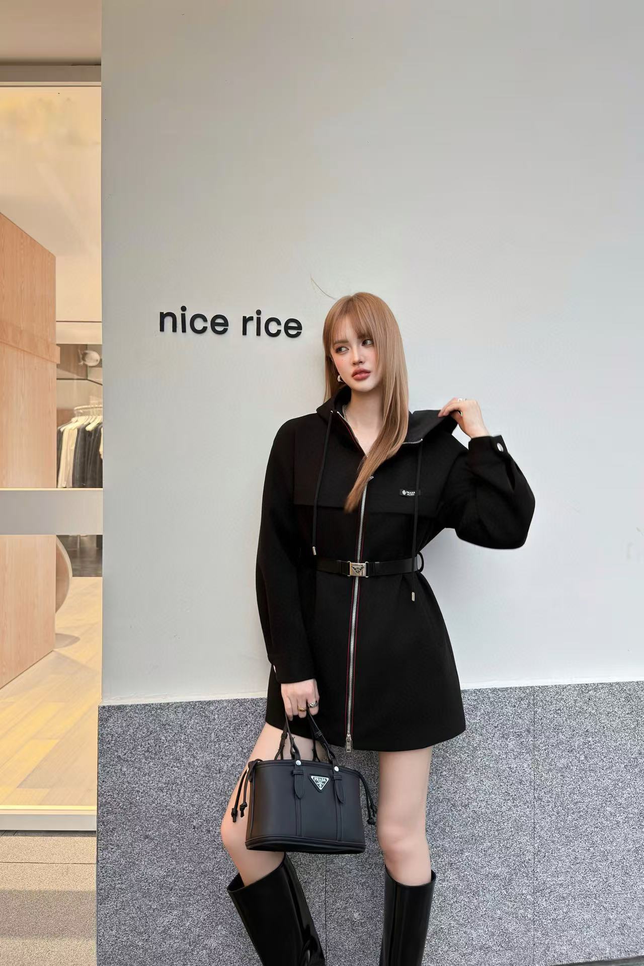 PR4DA シンプルフード付きウールコート【50％割引+送料無料】