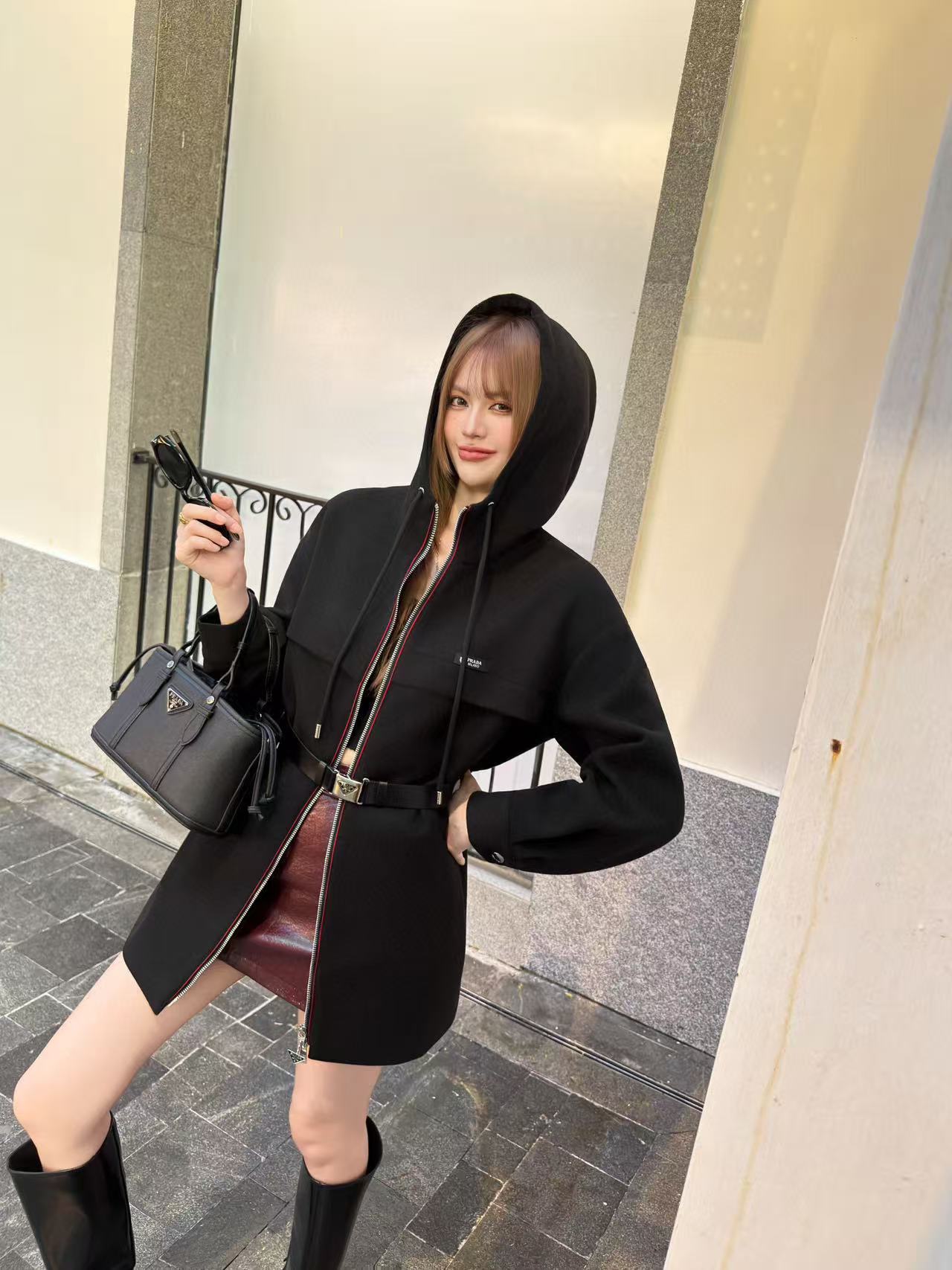 PR4DA シンプルフード付きウールコート【50％割引+送料無料】