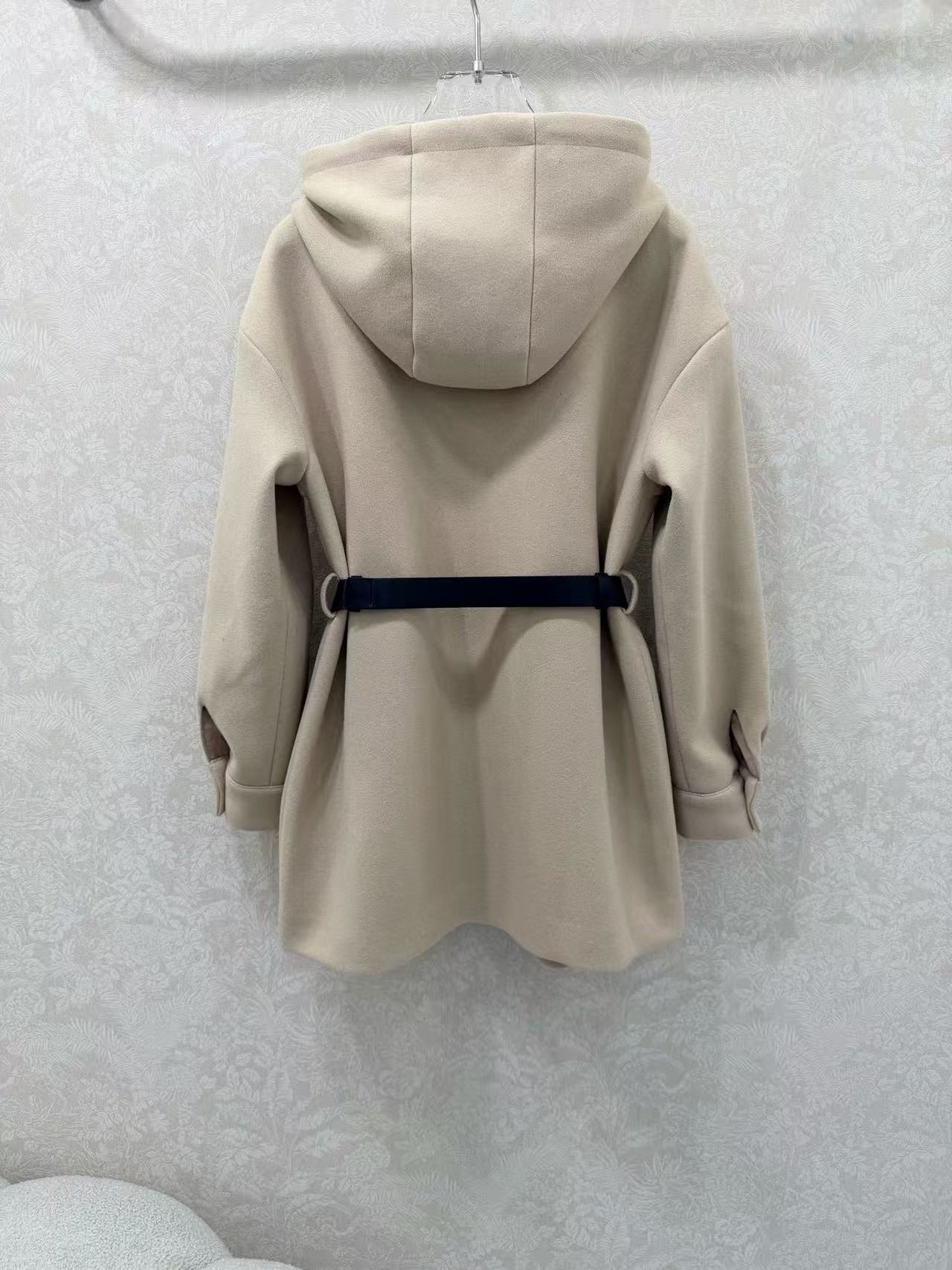 PR4DA シンプルフード付きウールコート【50％割引+送料無料】