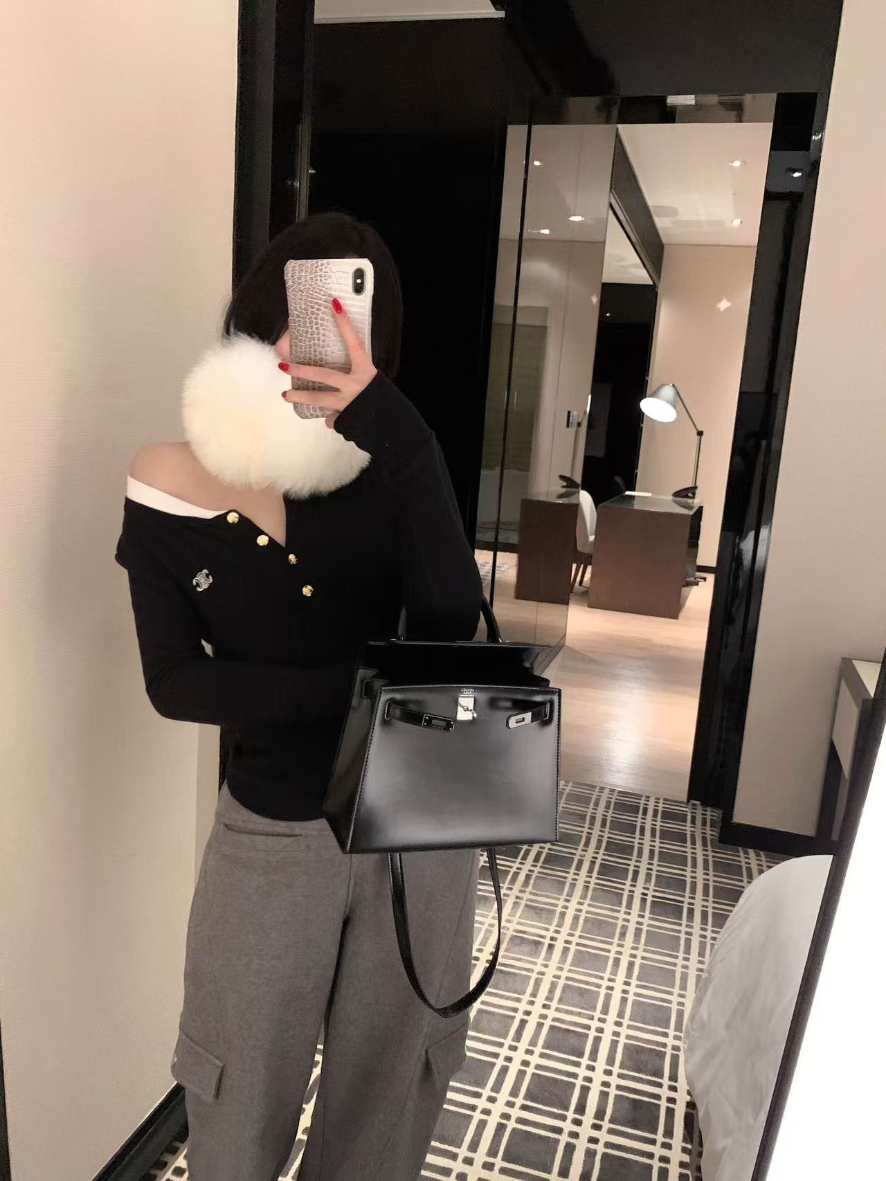 CEL1NEメタルボタン ロングスリーブTシャツ【50％割引+送料無料】