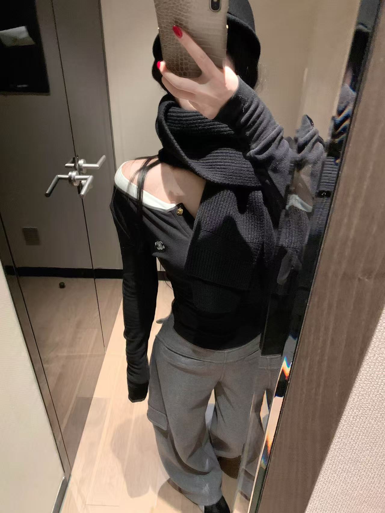 CEL1NEメタルボタン ロングスリーブTシャツ【50％割引+送料無料】