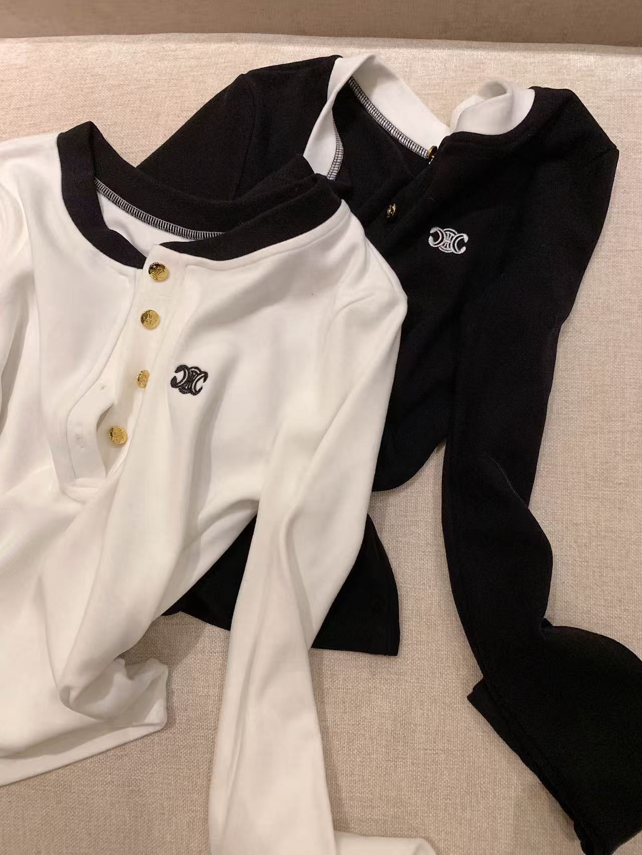 CEL1NEメタルボタン ロングスリーブTシャツ【50％割引+送料無料】