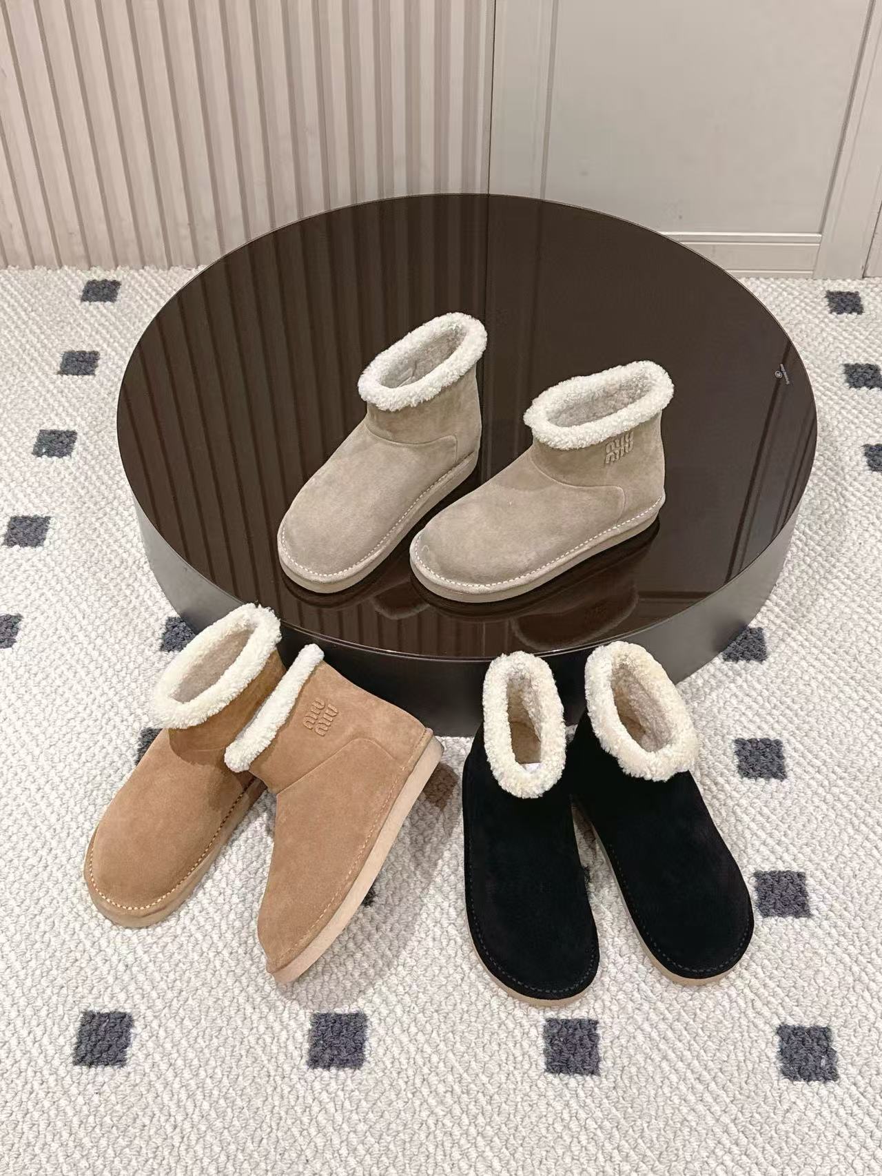 M1UM1U 高品質ウールスノーブーツ【50％割引+送料無料】