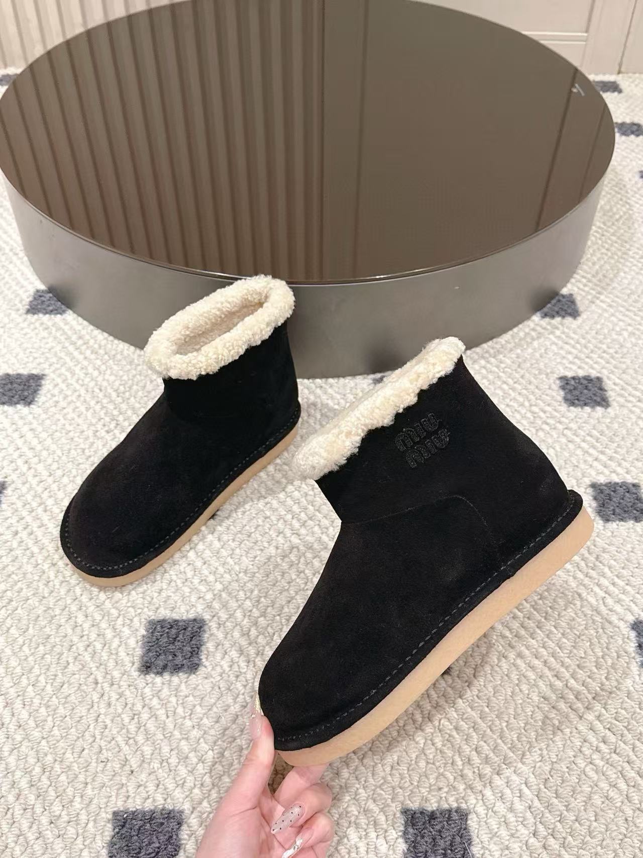 M1UM1U 高品質ウールスノーブーツ【50％割引+送料無料】