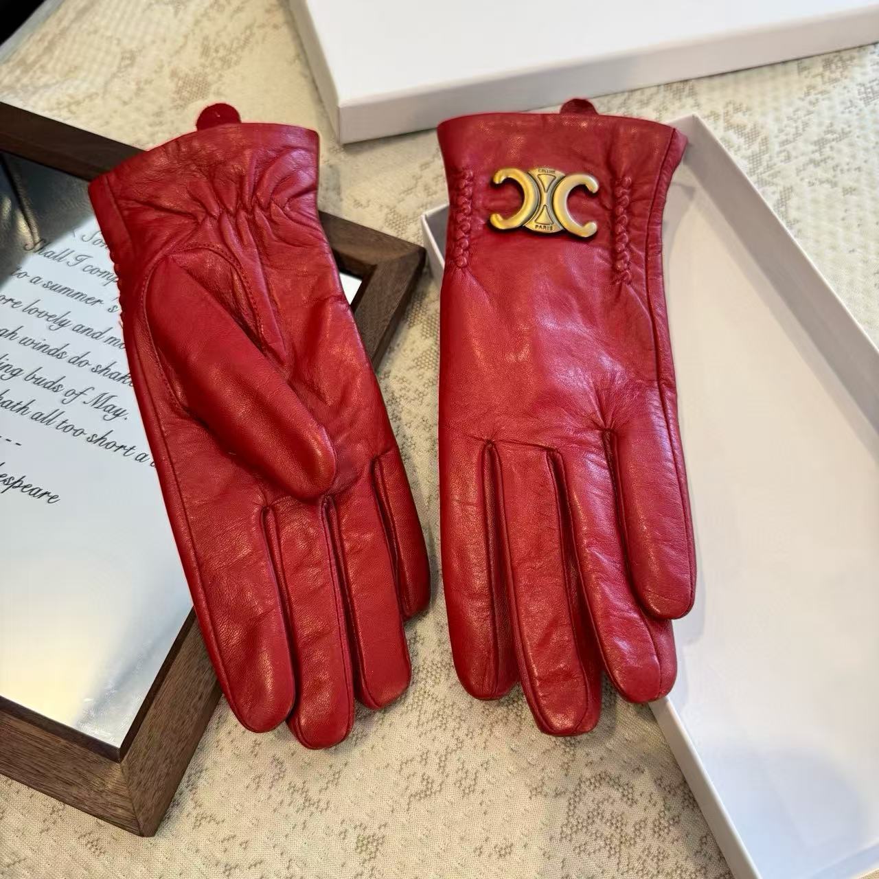 CEL1NE 凱旋門ウール＆シープスキングローブ【50％割引+送料無料】