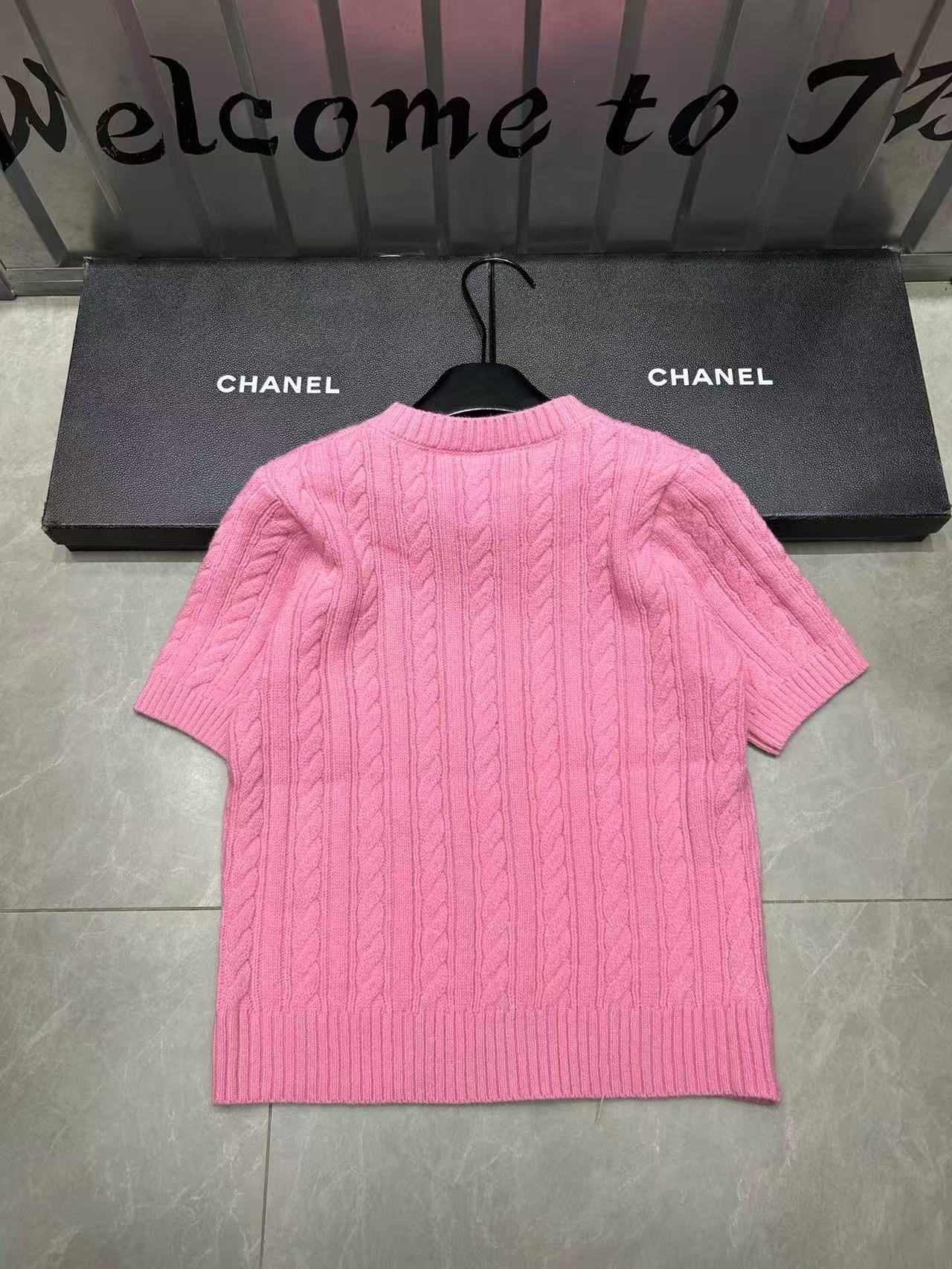 M1UM1U 半袖レターウールセーター【50％割引+送料無料】