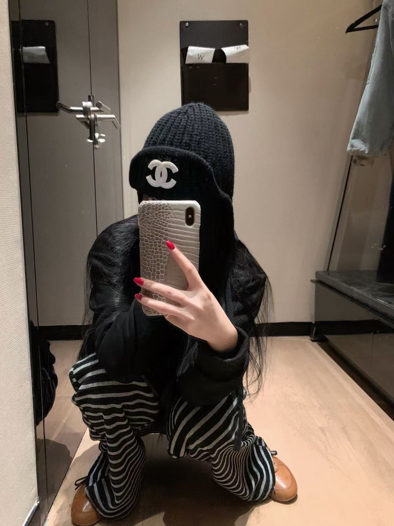 CHANE1 ダブルCウールハット+トップス2点セット【50％割引+送料無料】