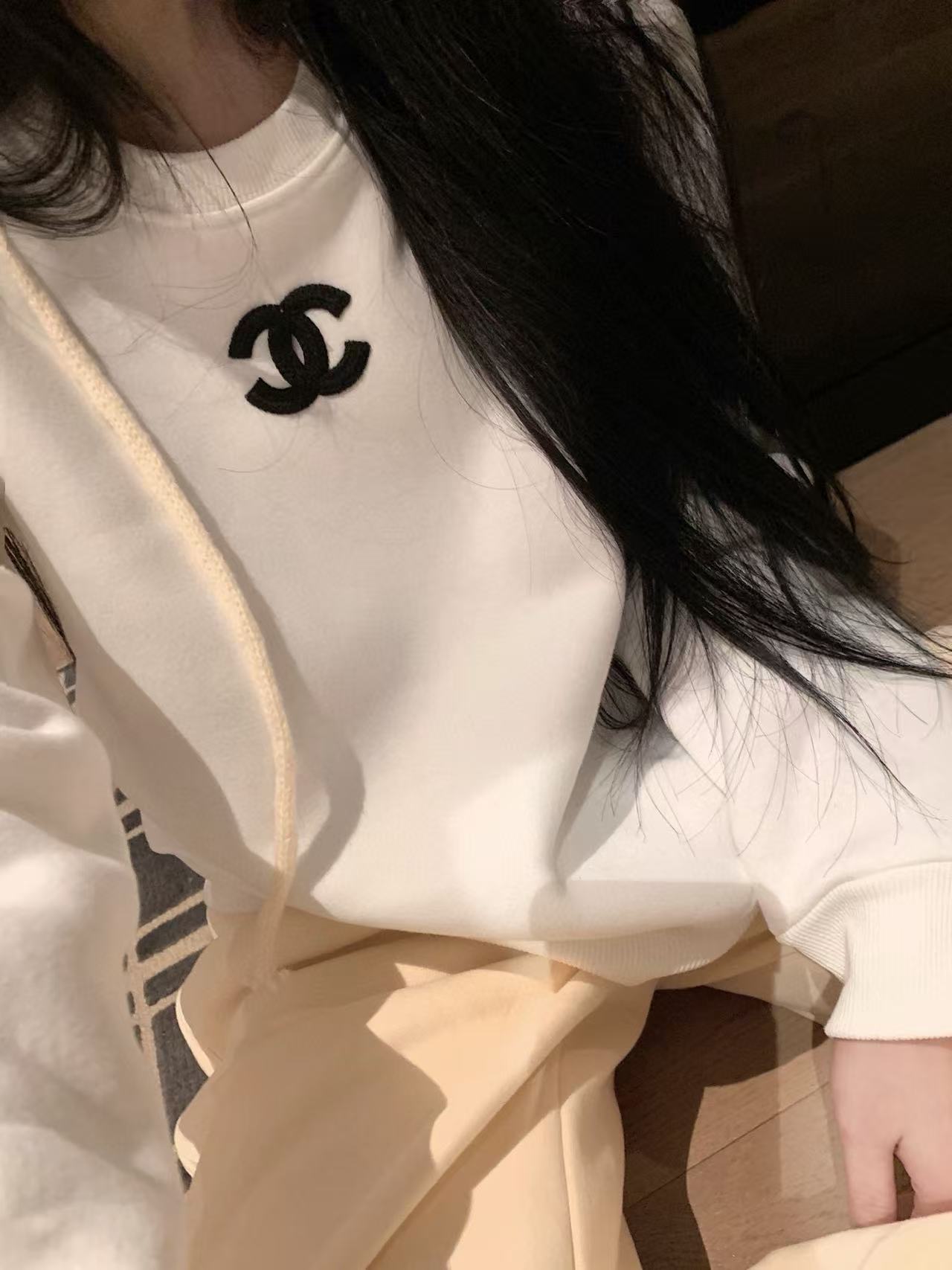 CHANE1 ダブルCウールハット+トップス2点セット【50％割引+送料無料】