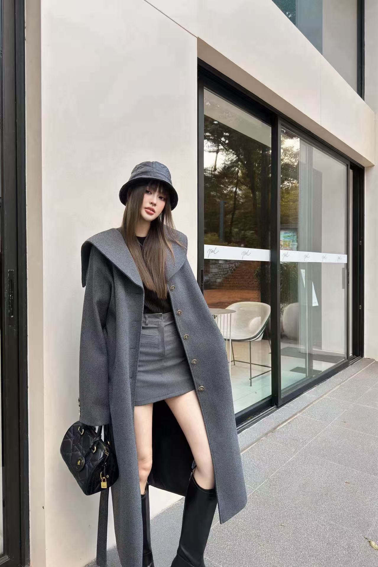 DIOR ラペルロングコート【50％割引+送料無料】