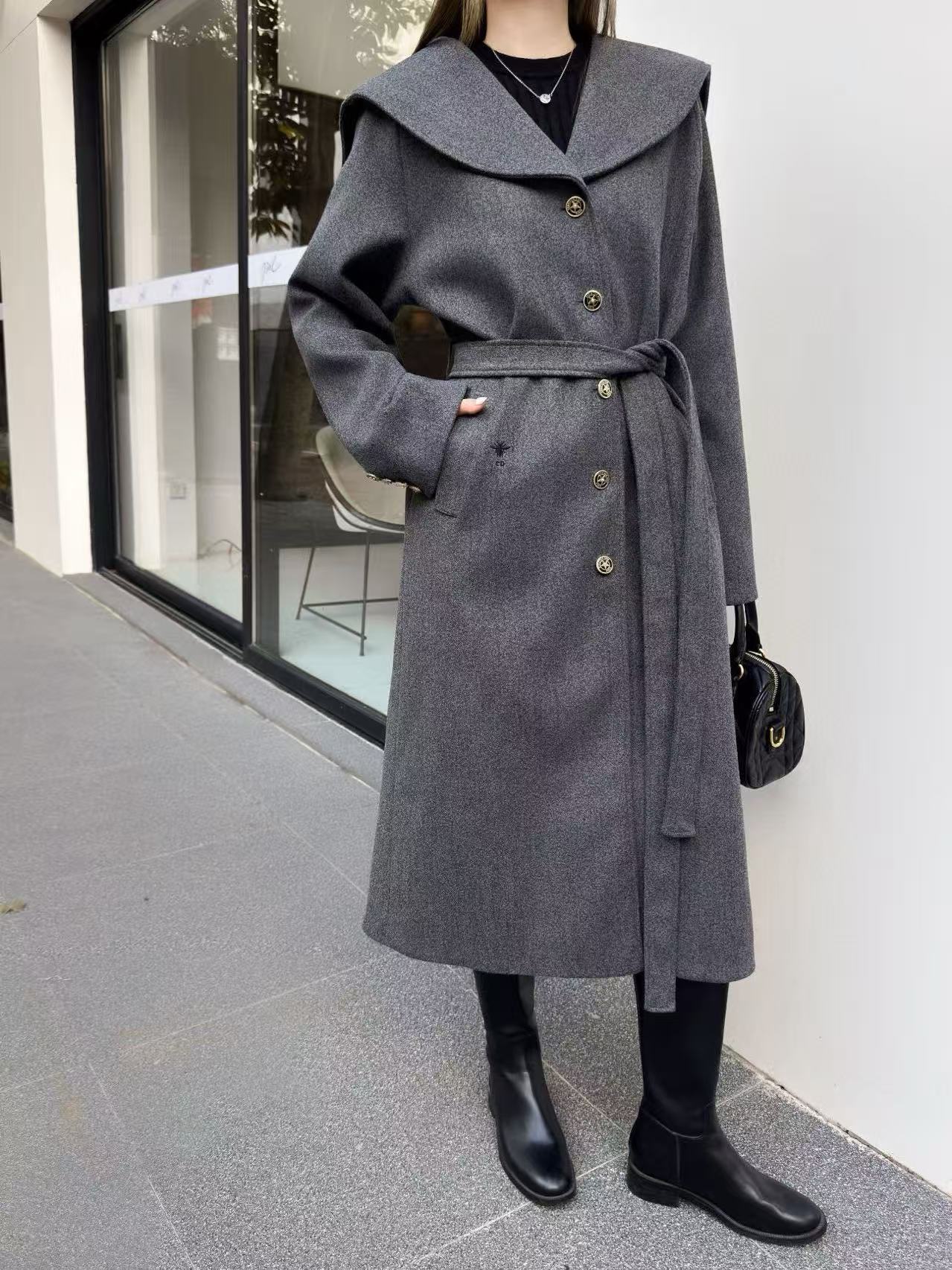 DIOR ラペルロングコート【50％割引+送料無料】