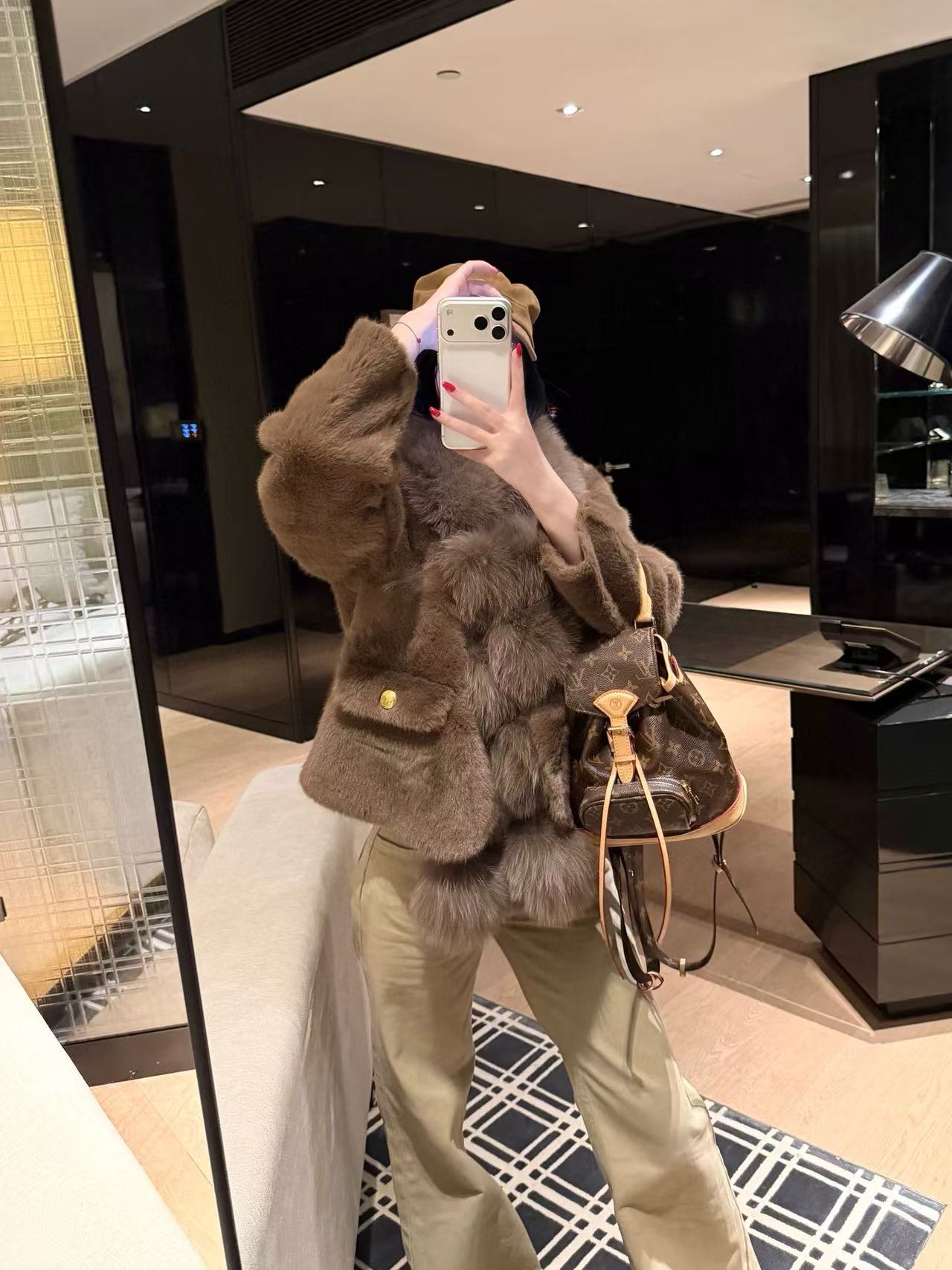 CEL1NE メタルボタン フォックスファーコート【50％割引+送料無料】