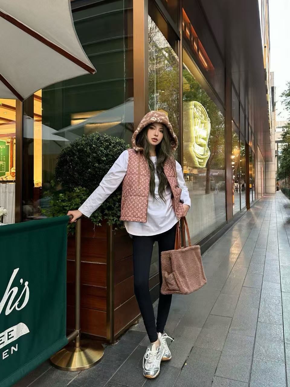 LVプリントフード付きジャケット【50％割引+送料無料】