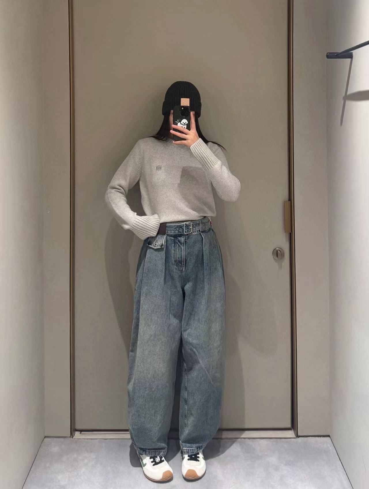 L0WEW プリーツジーンズ【50％割引+送料無料】