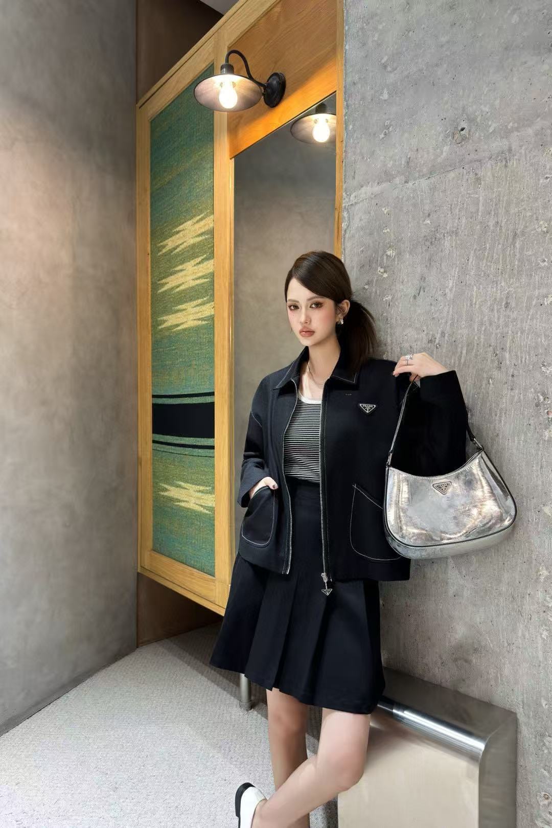 PR4DA トライアングルロゴ ジッパージャケット【50％割引+送料無料】