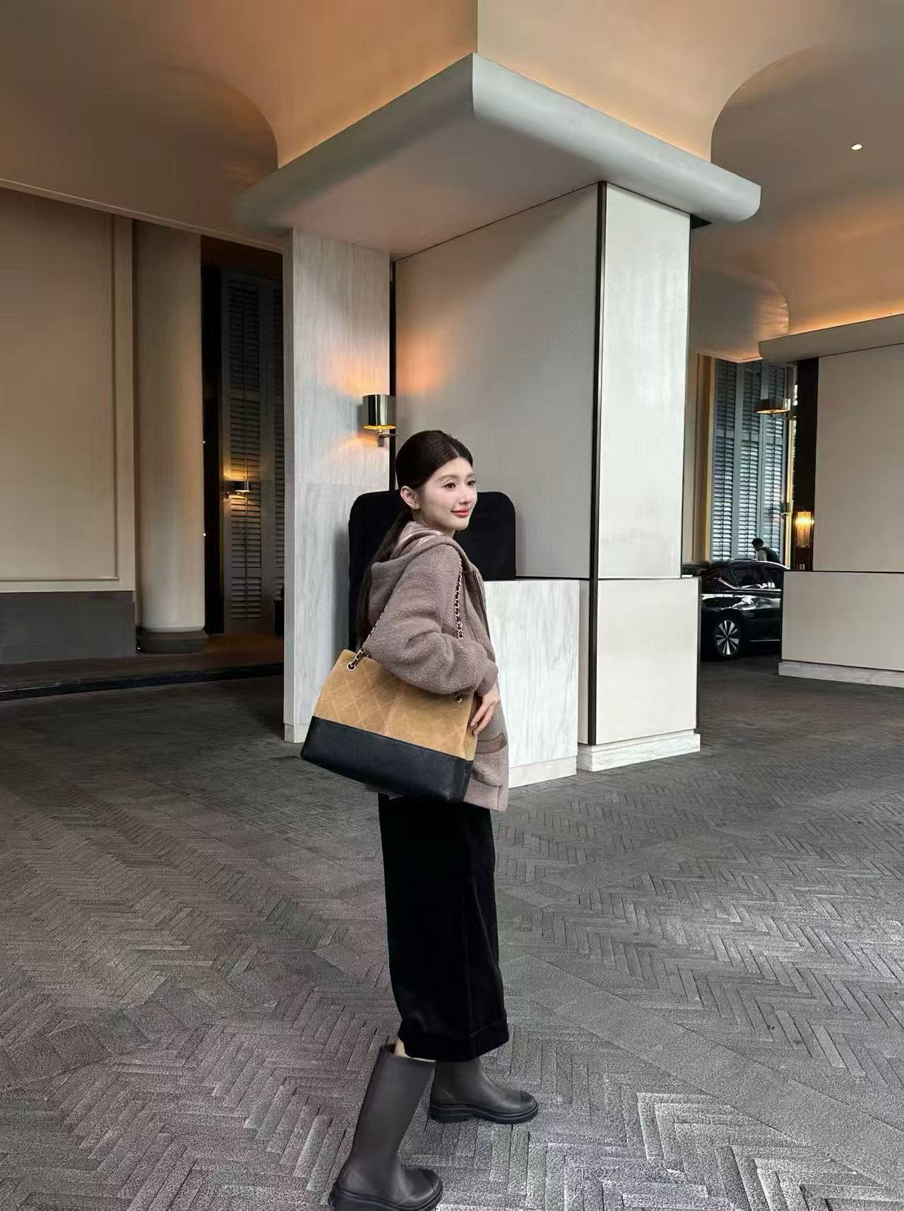 CHANE1 ダブルC ウール フードジャケット【50％割引+送料無料】