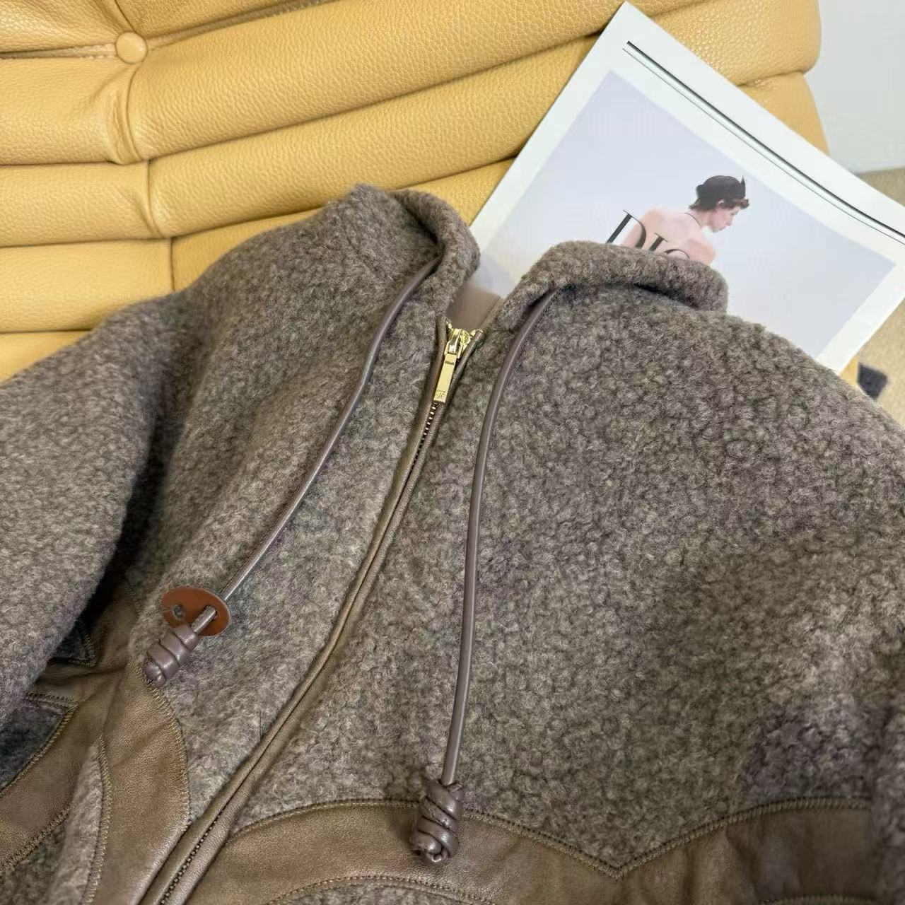 CHANE1 ダブルC ウール フードジャケット【50％割引+送料無料】