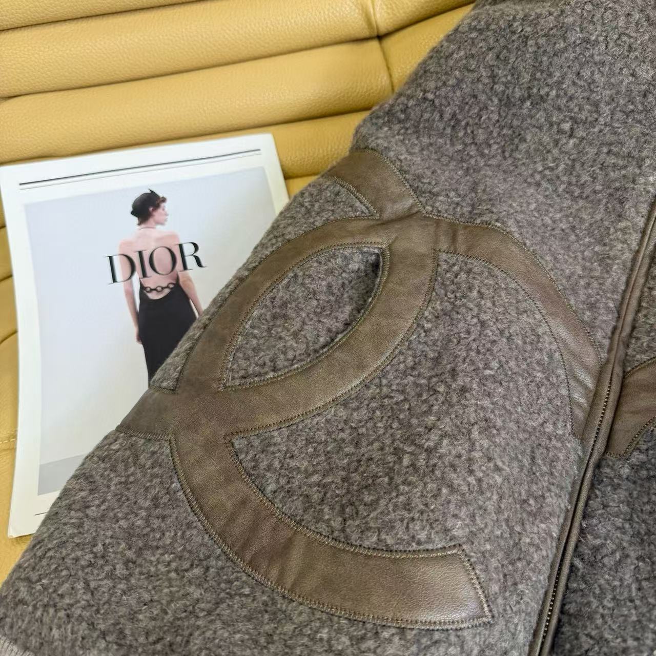 CHANE1 ダブルC ウール フードジャケット【50％割引+送料無料】