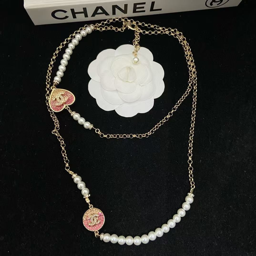 CHANE1 クラシックレター ダイヤモンドネックレス【50％割引+送料無料】