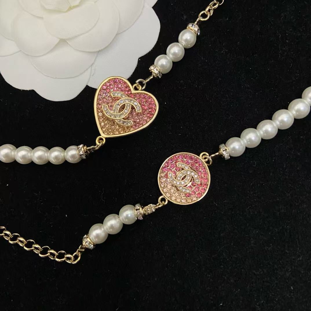 CHANE1 クラシックレター ダイヤモンドネックレス【50％割引+送料無料】