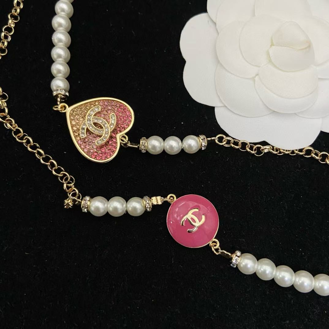 CHANE1 クラシックレター ダイヤモンドネックレス【50％割引+送料無料】