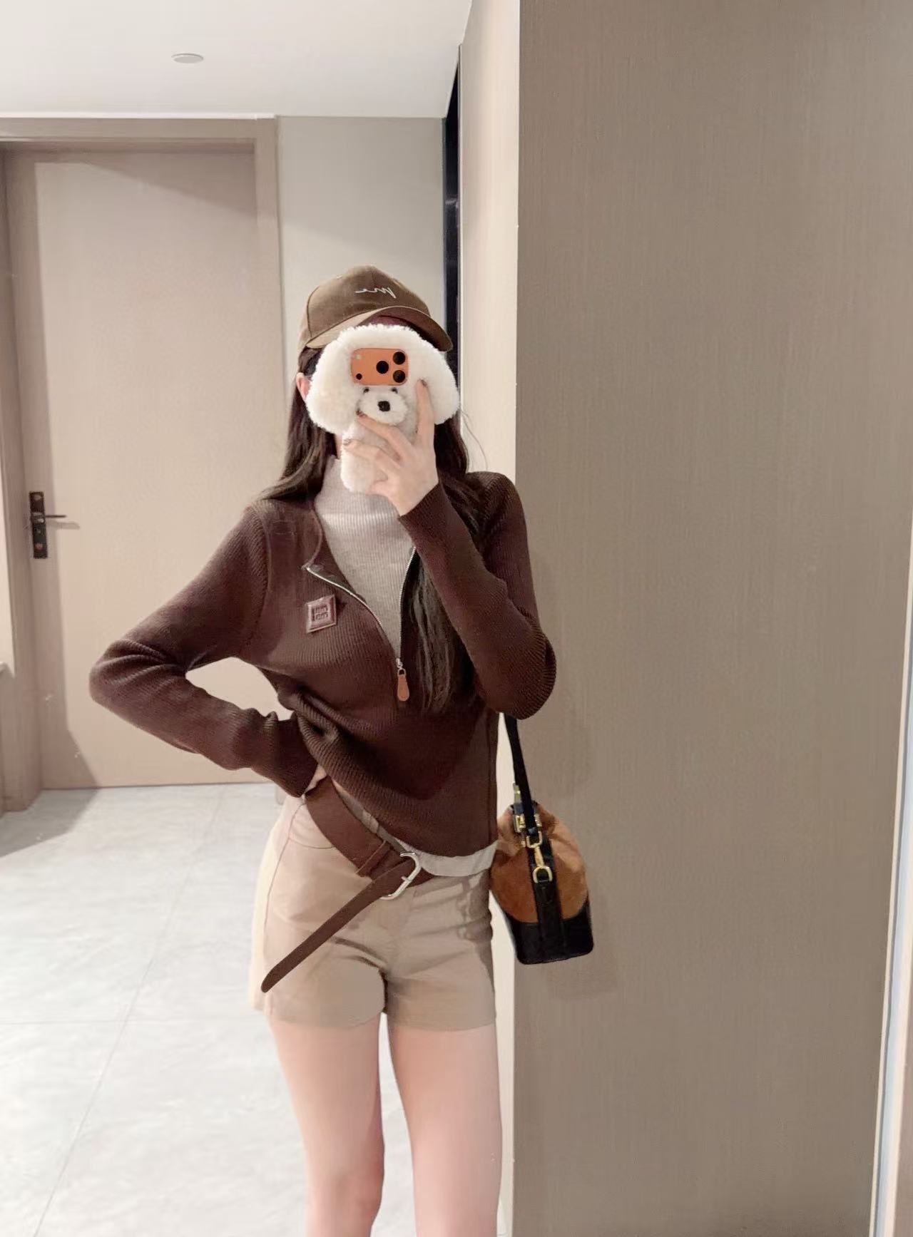 L0WEW ジッパー付きハイネックカラーブロックウールセーター【50％割引+送料無料】