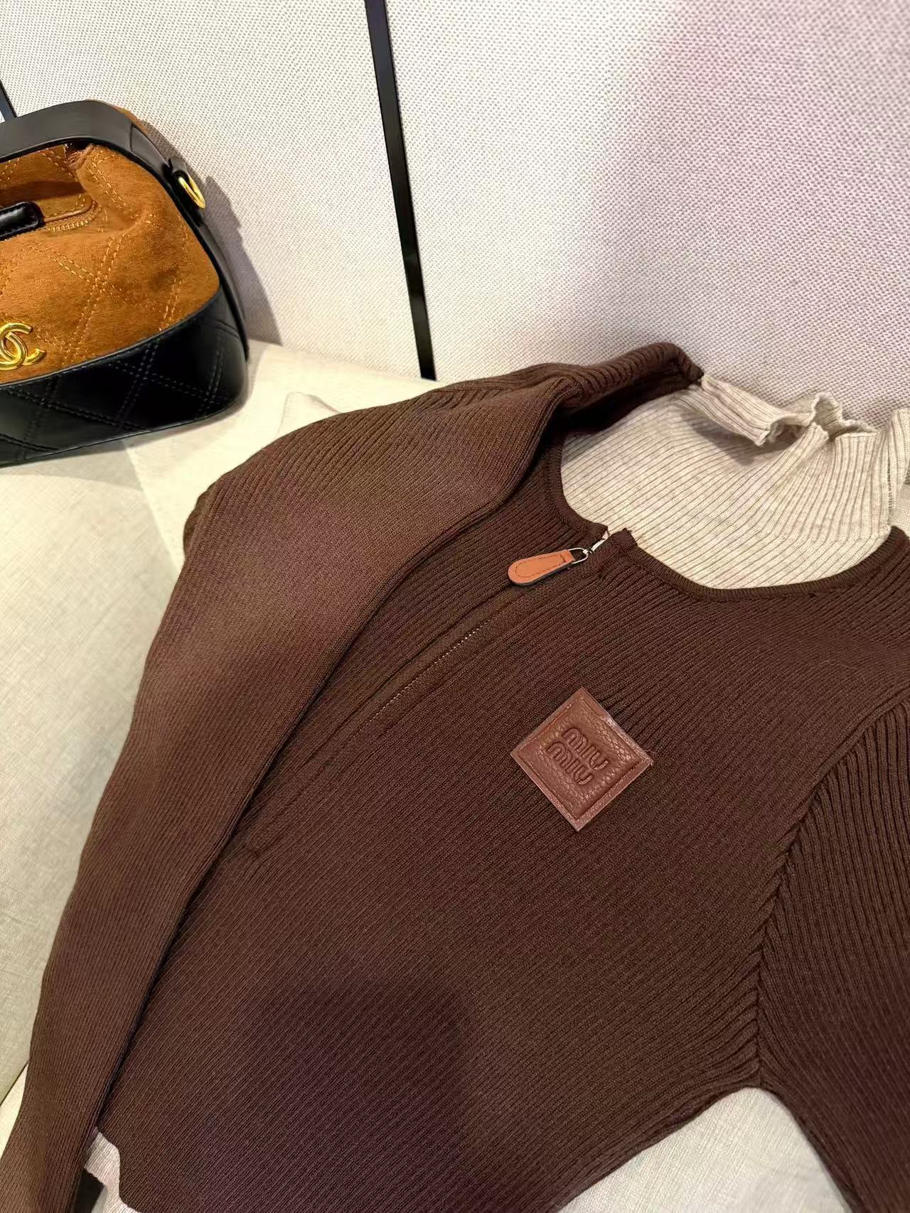 L0WEW ジッパー付きハイネックカラーブロックウールセーター【50％割引+送料無料】