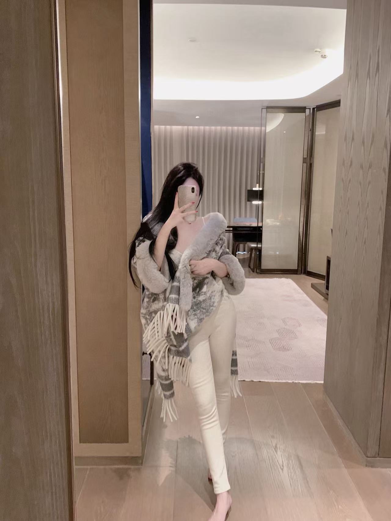 DI0Rキツネの毛皮のショールコート【50％割引+送料無料】