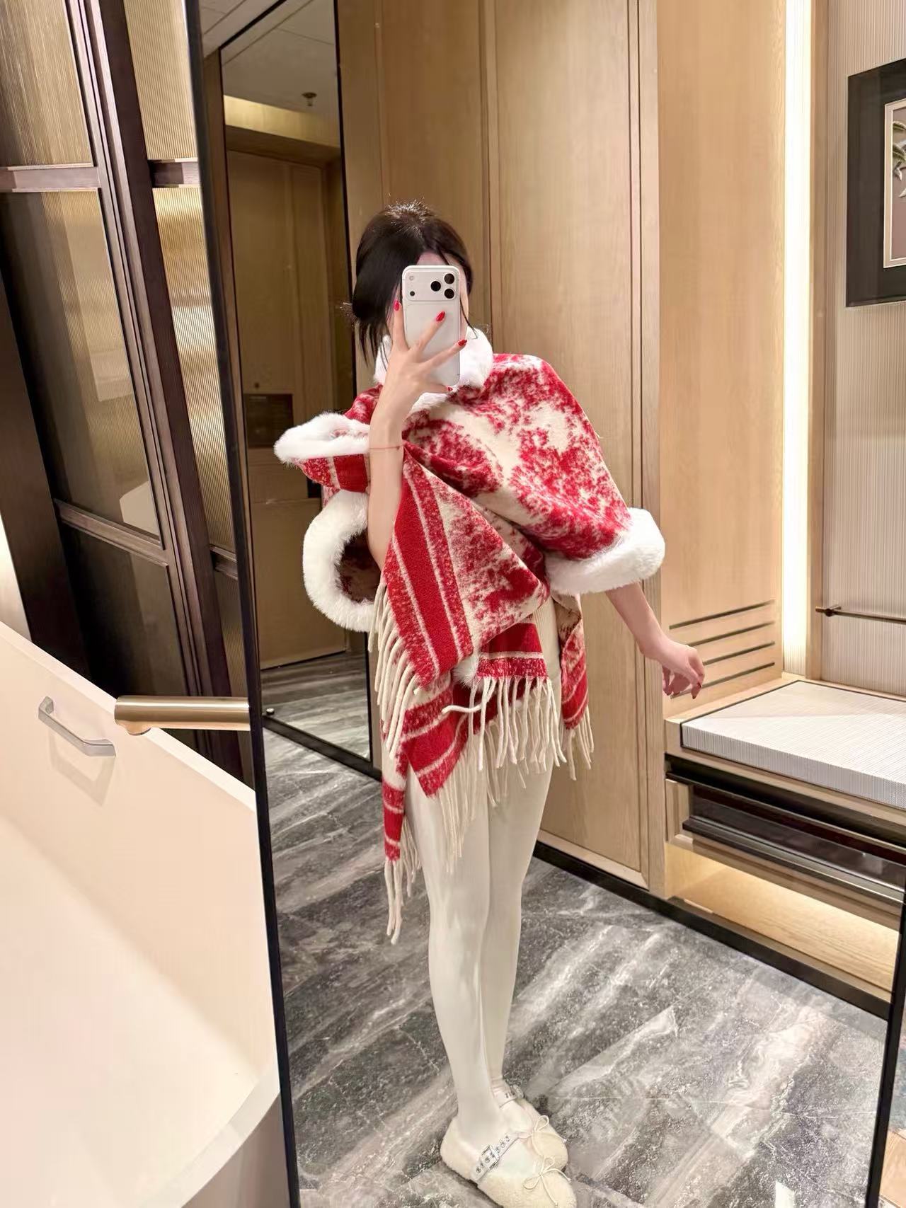 DI0Rキツネの毛皮のショールコート【50％割引+送料無料】