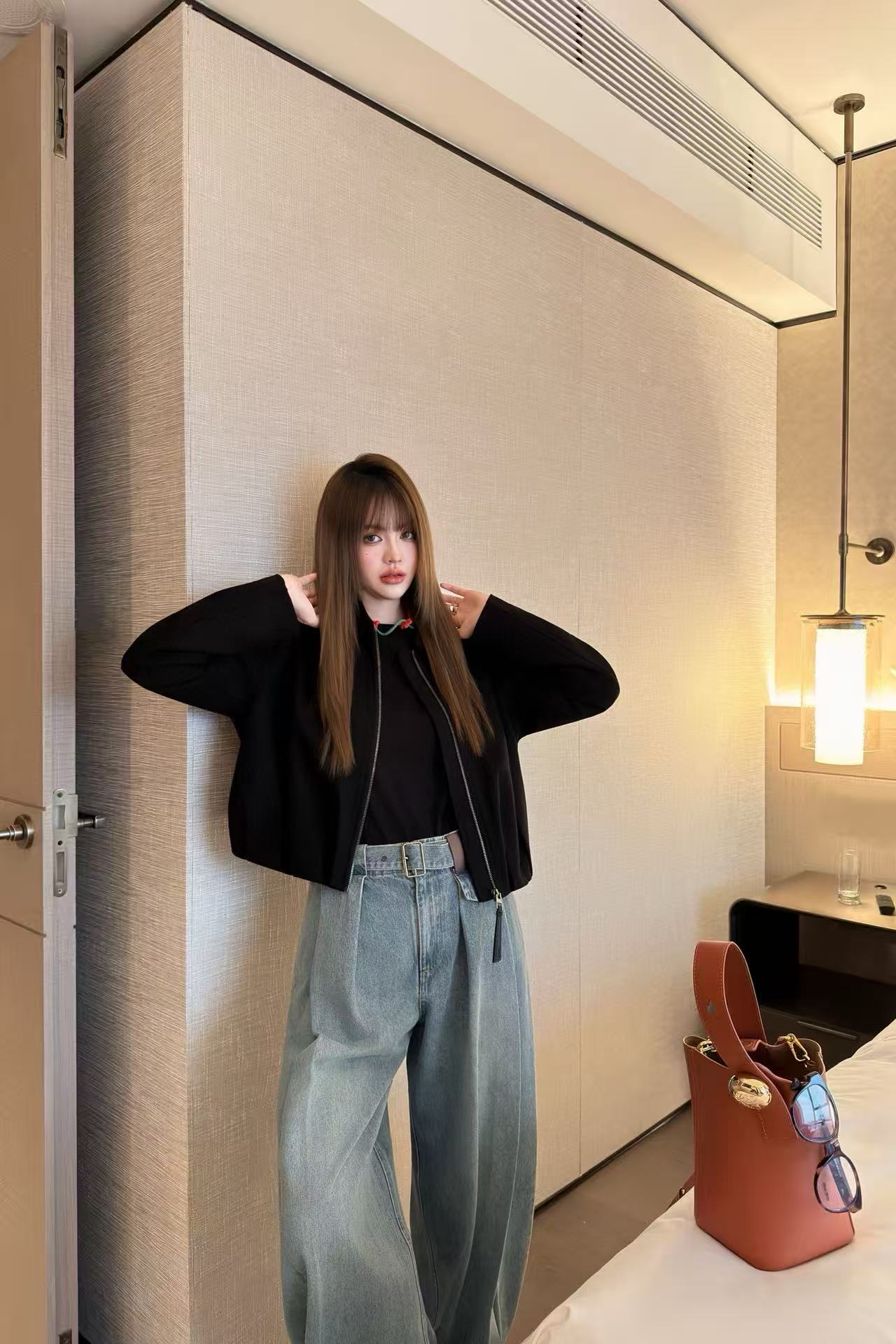 L0WEW ハイウエストジーンズ【50％割引+送料無料】