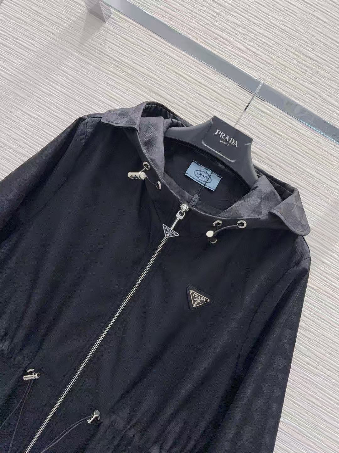 PR4DA ジャカード フード付き ウエスト絞り ジャケット【50％割引+送料無料】