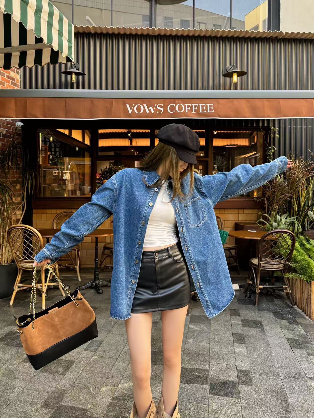 L0WEW シンプルデニムシャツ【50％割引+送料無料】