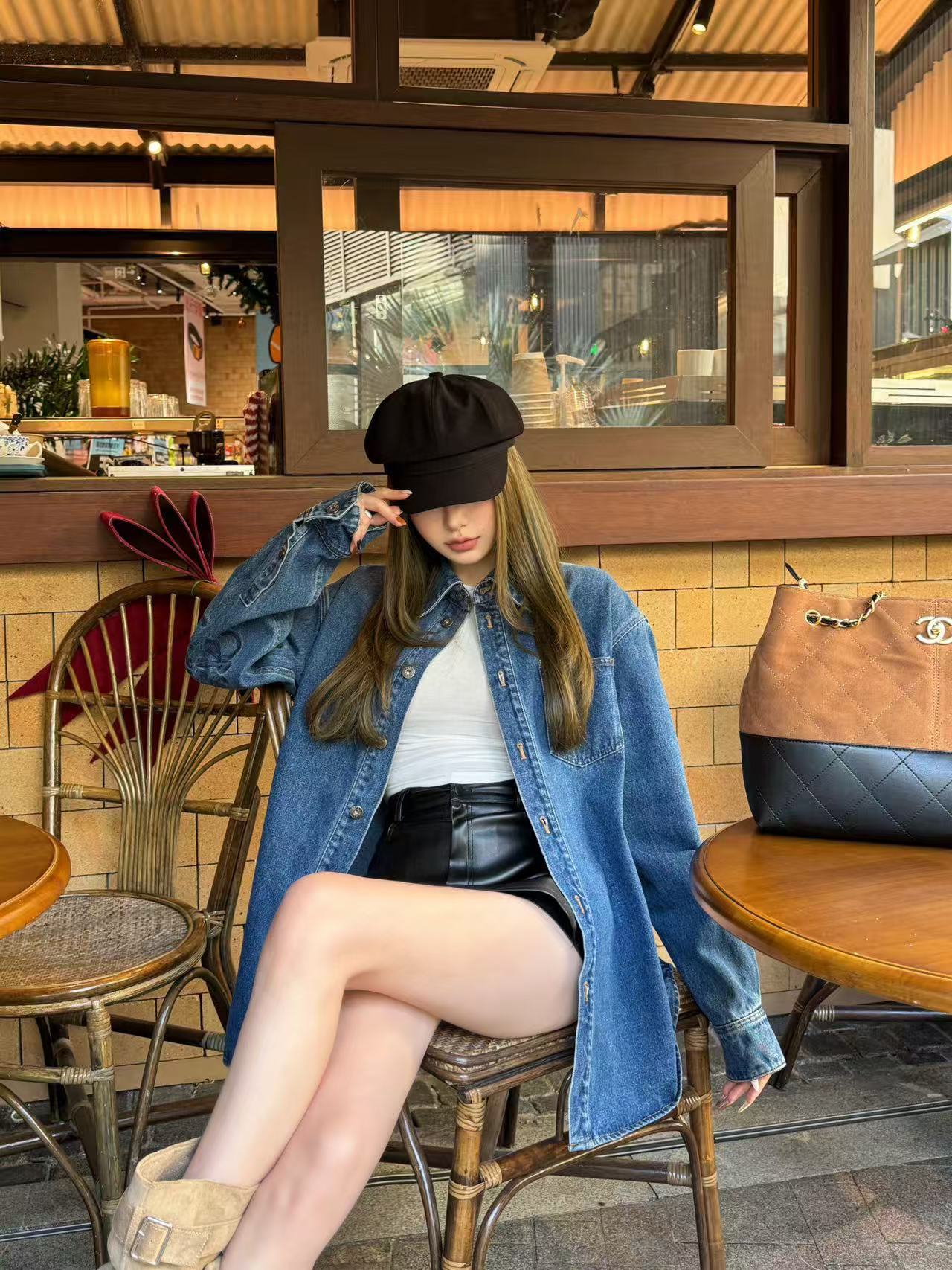 L0WEW シンプルデニムシャツ【50％割引+送料無料】