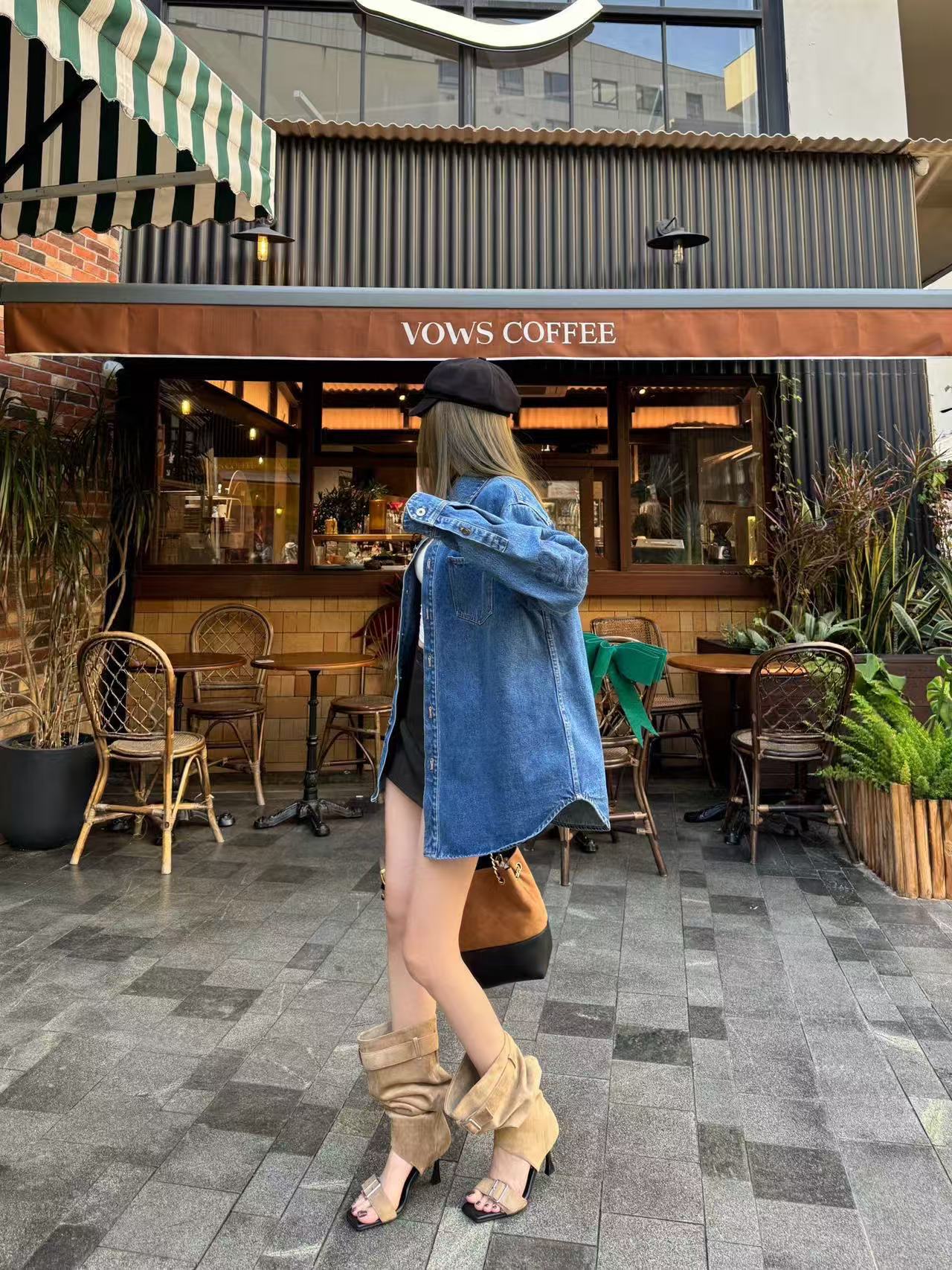 L0WEW シンプルデニムシャツ【50％割引+送料無料】