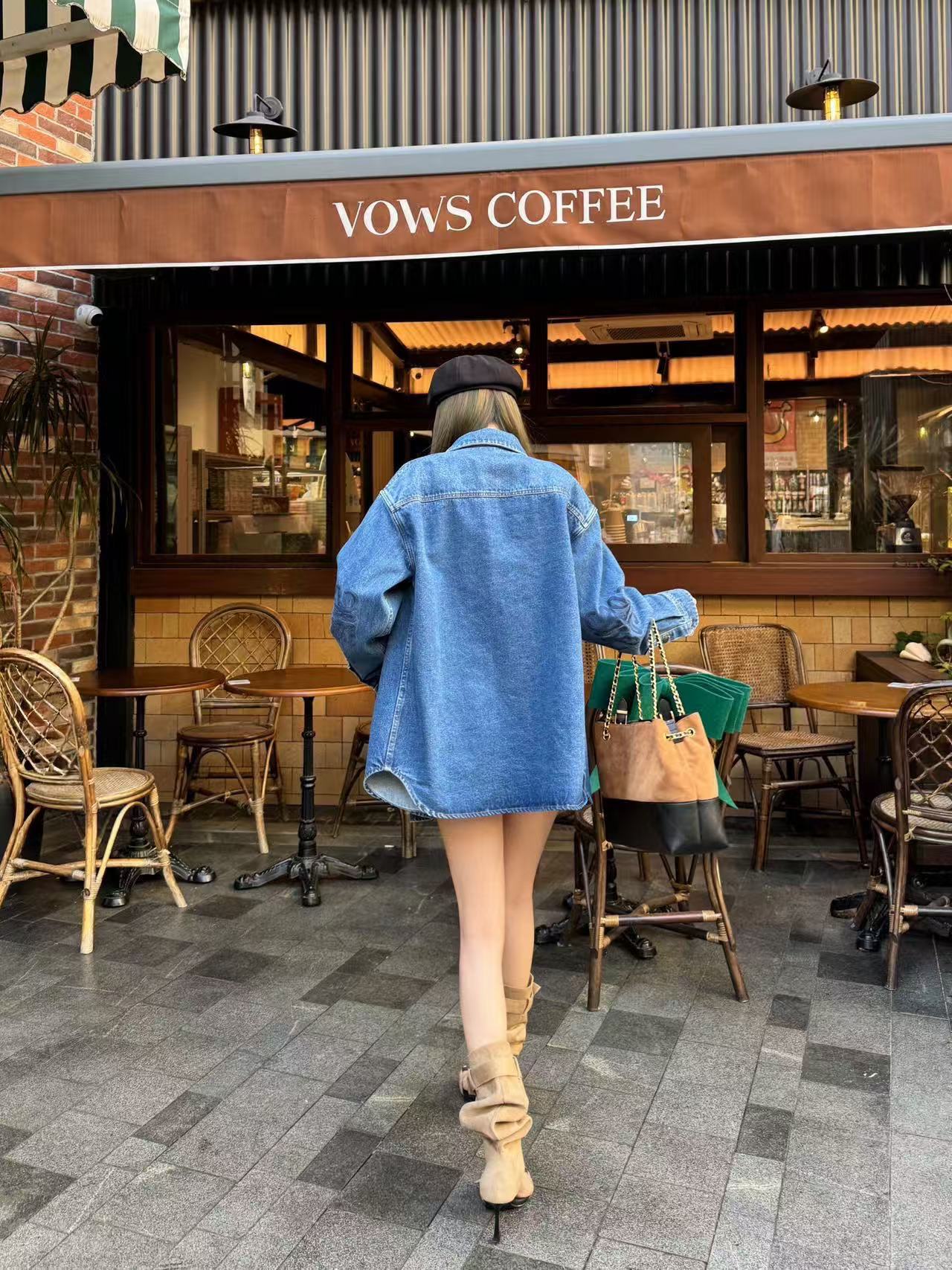 L0WEW シンプルデニムシャツ【50％割引+送料無料】